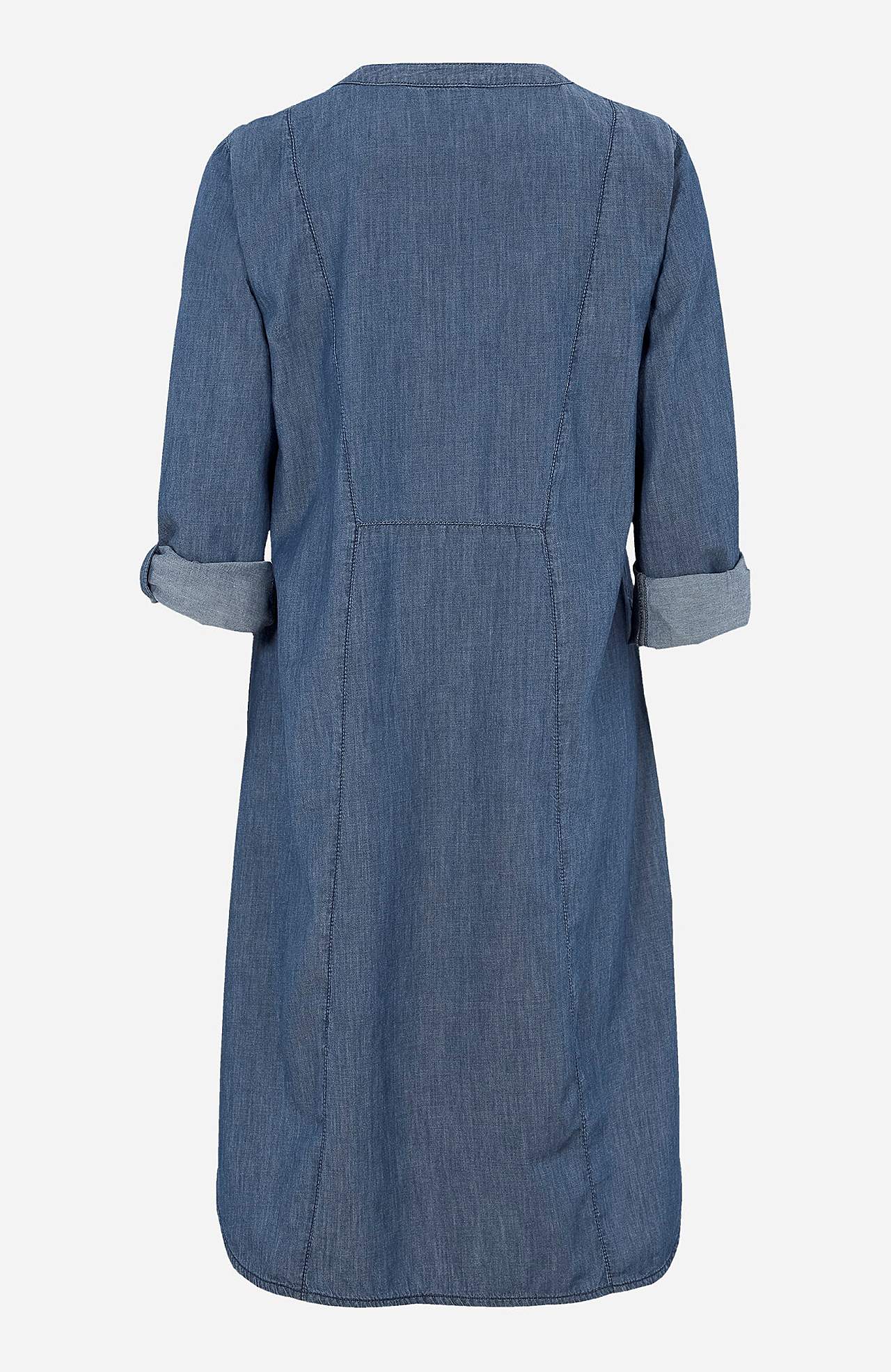 Rymlig jeansklänning
