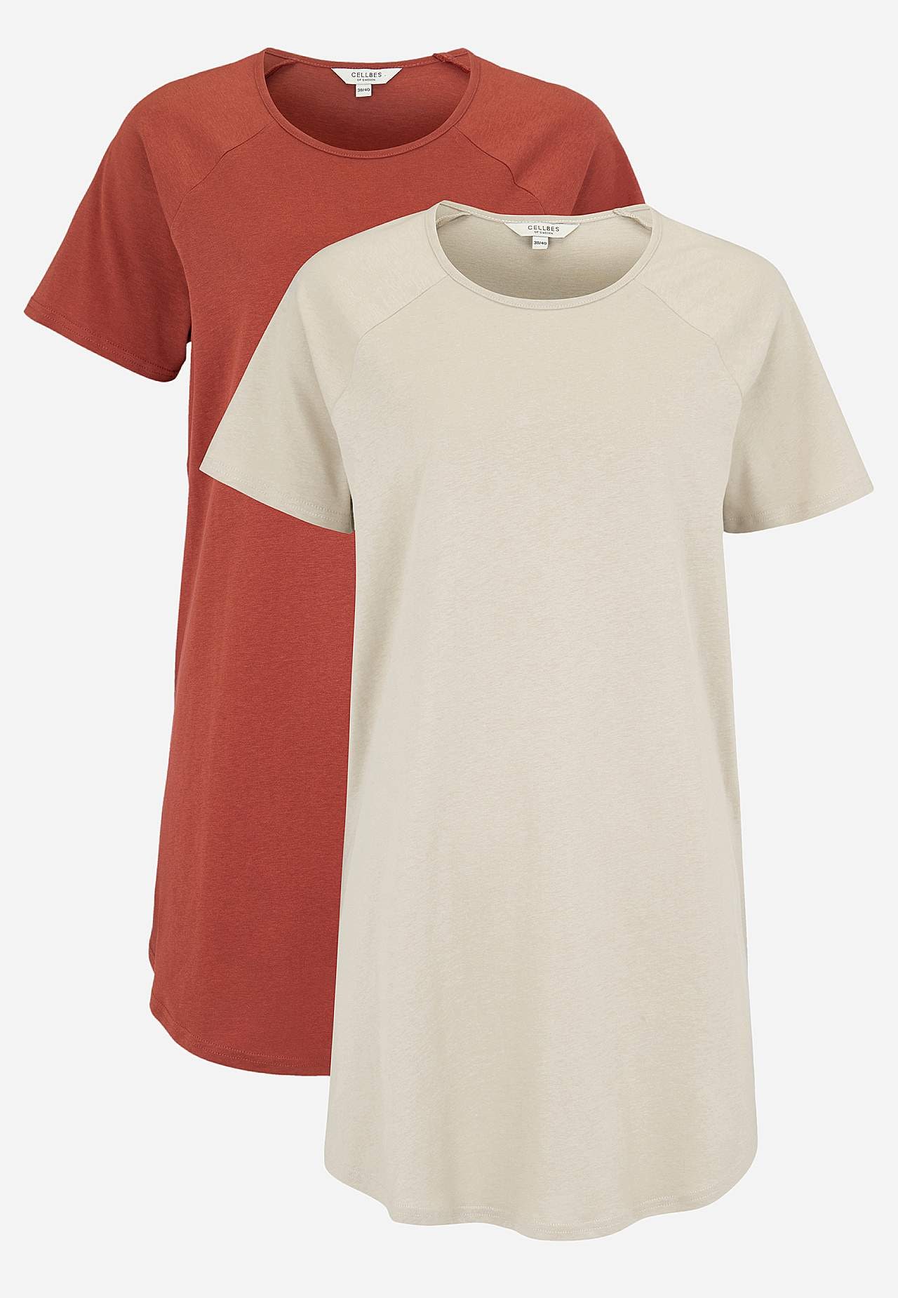 Tunika i ekologisk bomull Alex 2-pack