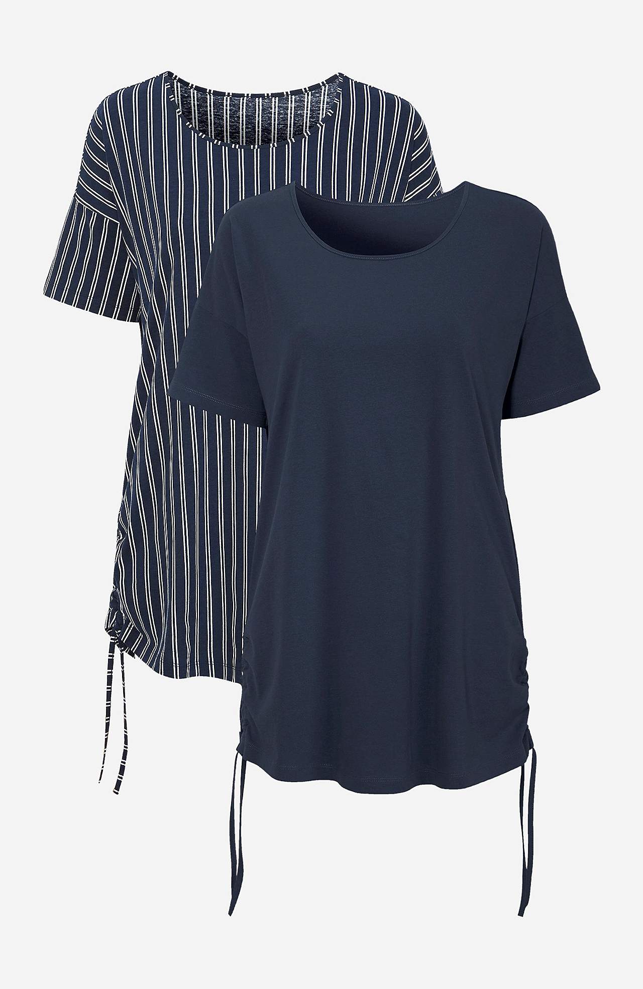 Kortärmad topp i lång modell Vilde 2-pack