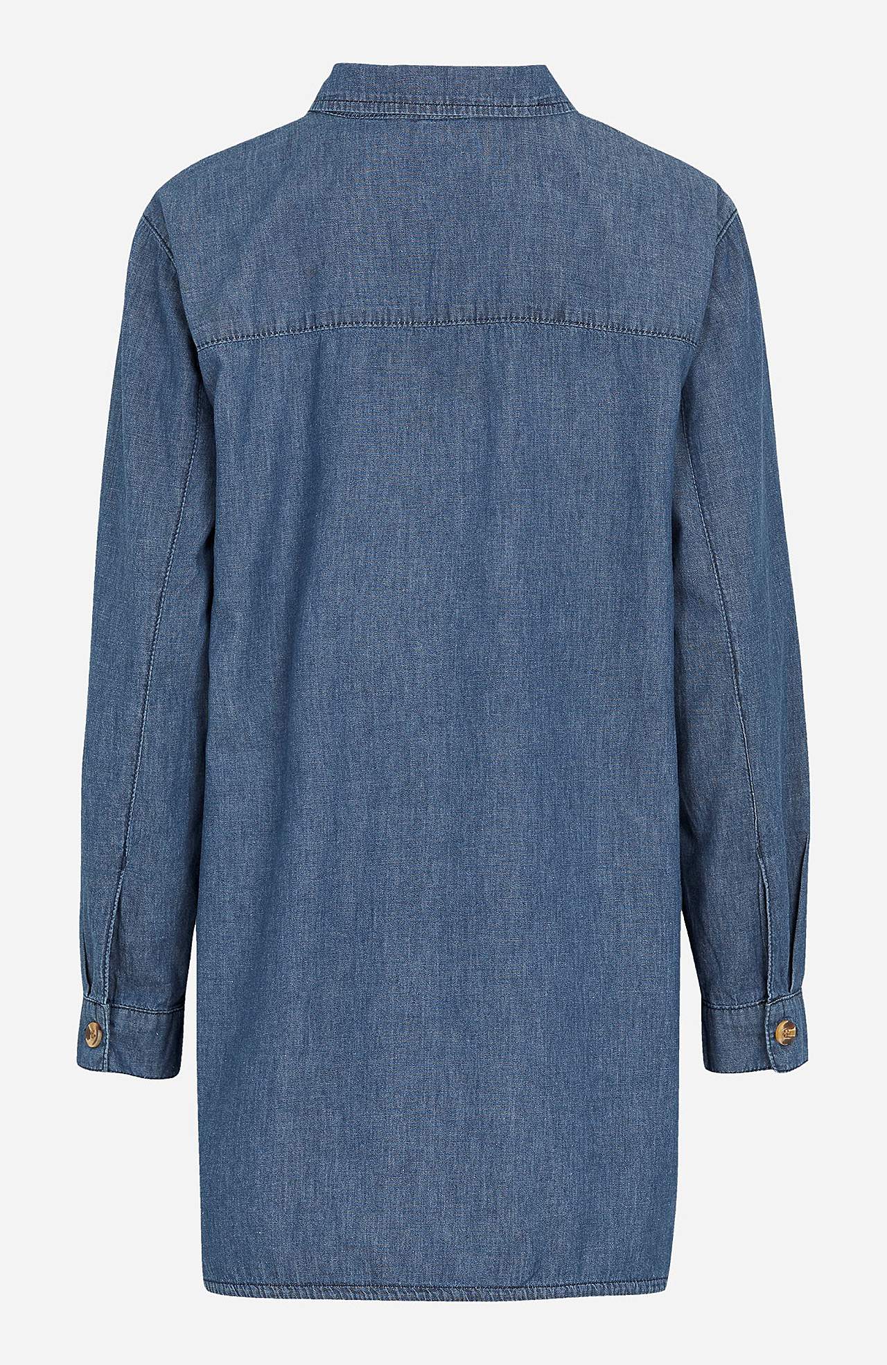 Lång jeansskjorta