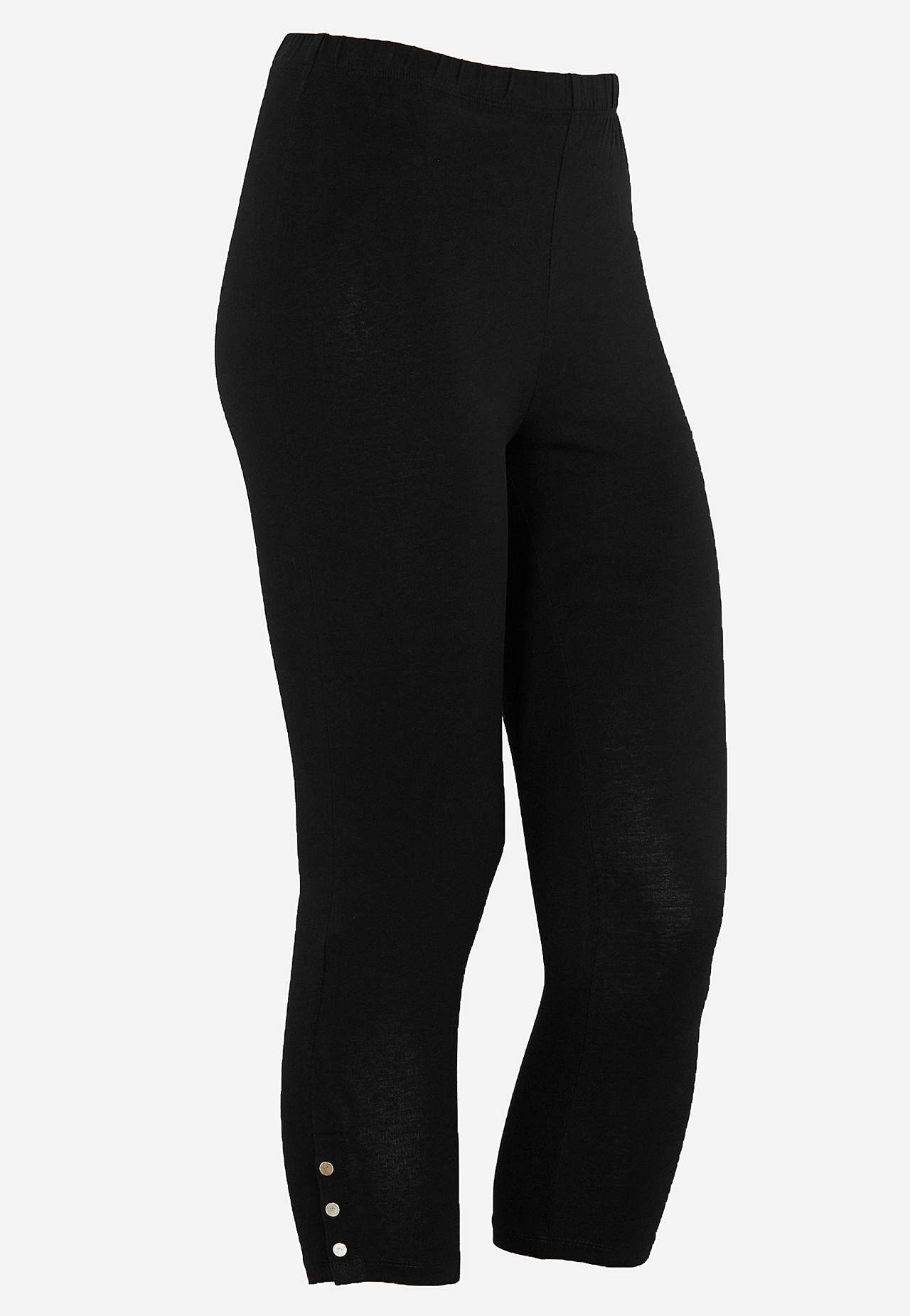 Caprileggings med fina knappdetaljer Milly 2-pack