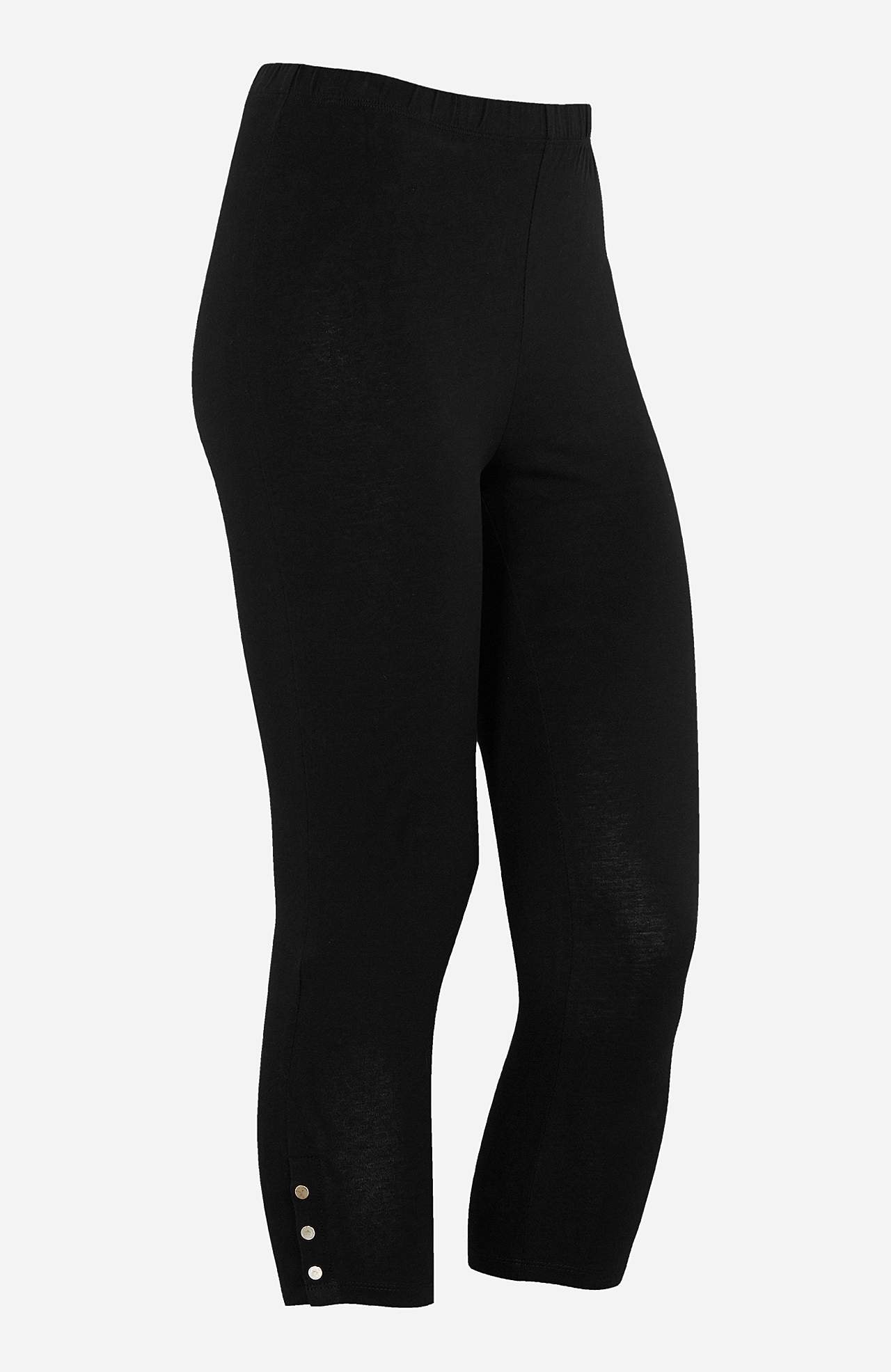 Caprileggings med fina knappdetaljer Milly 2-pack