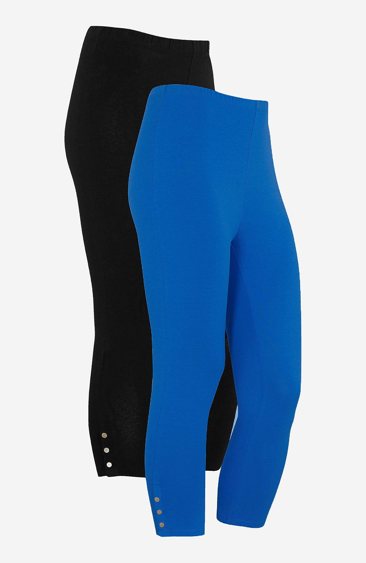 Caprileggings med fina knappdetaljer Milly 2-pack