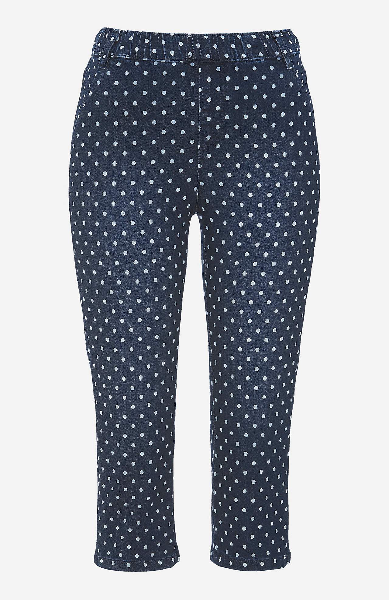 Bekväma, prickiga caprijeggings Noomi