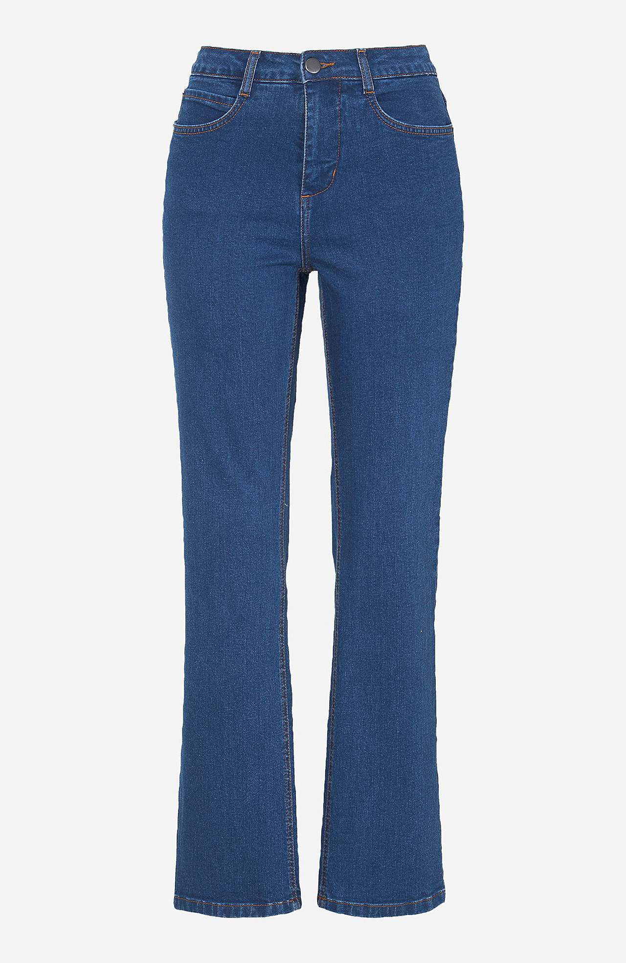 Raka jeans i ekologisk bomull Nissan