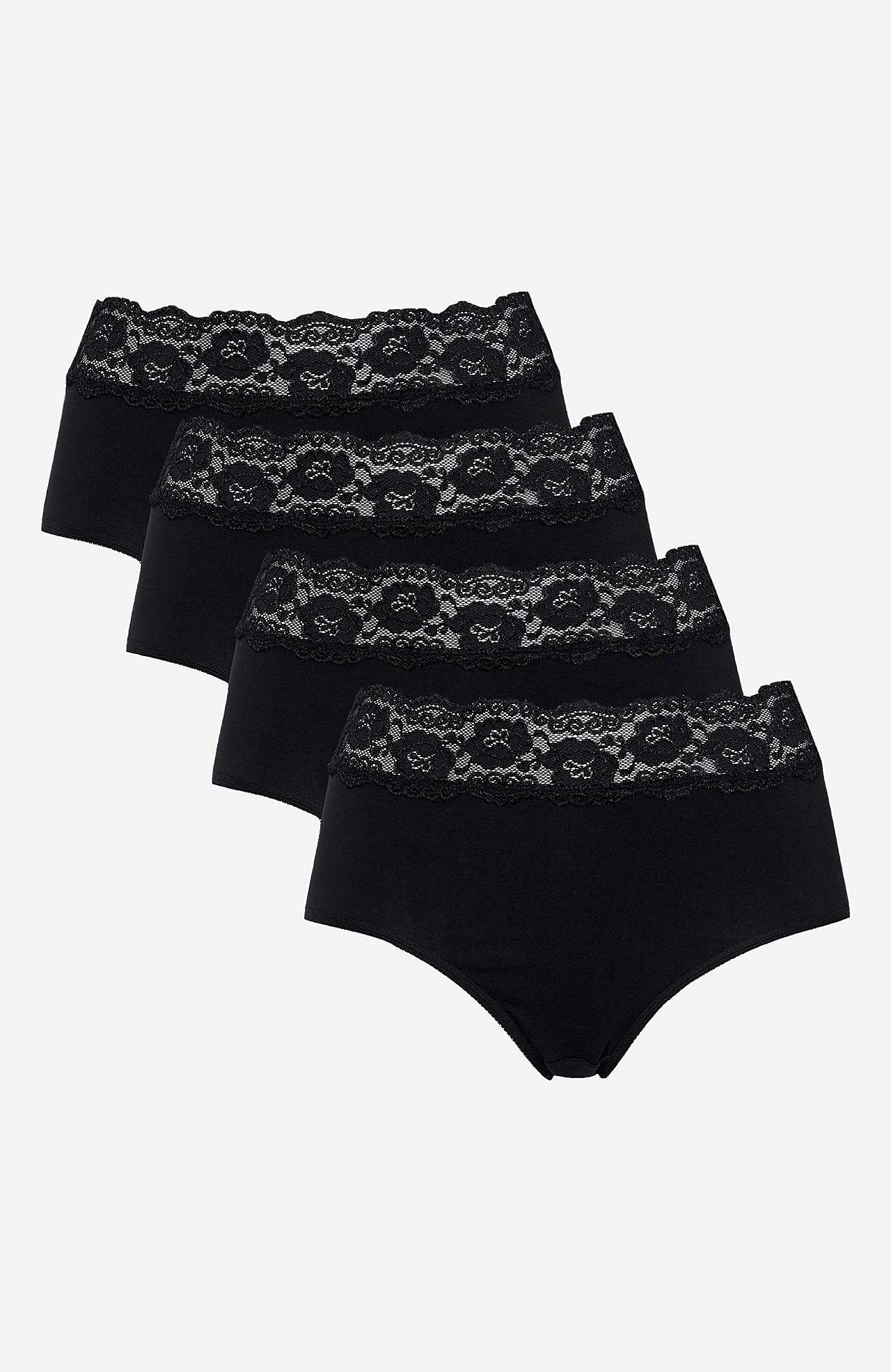 Miditrosa i bomull 4-pack