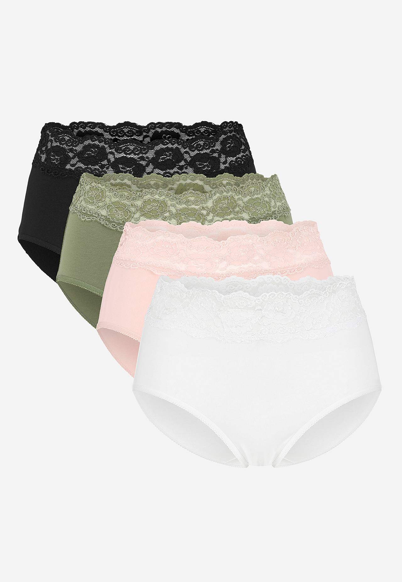 Miditrosa i bomull 4-pack