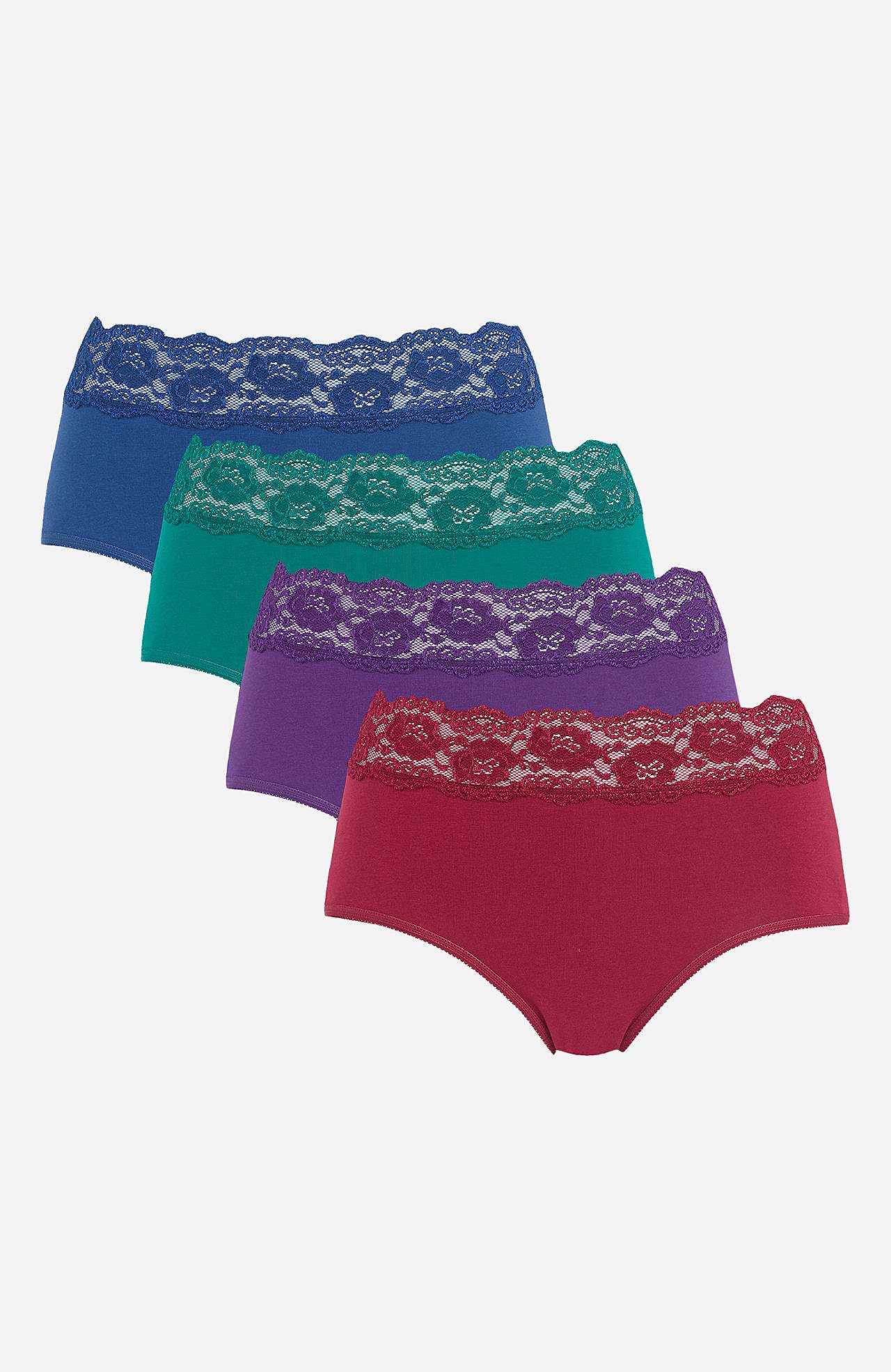 Miditrosa i bomull 4-pack