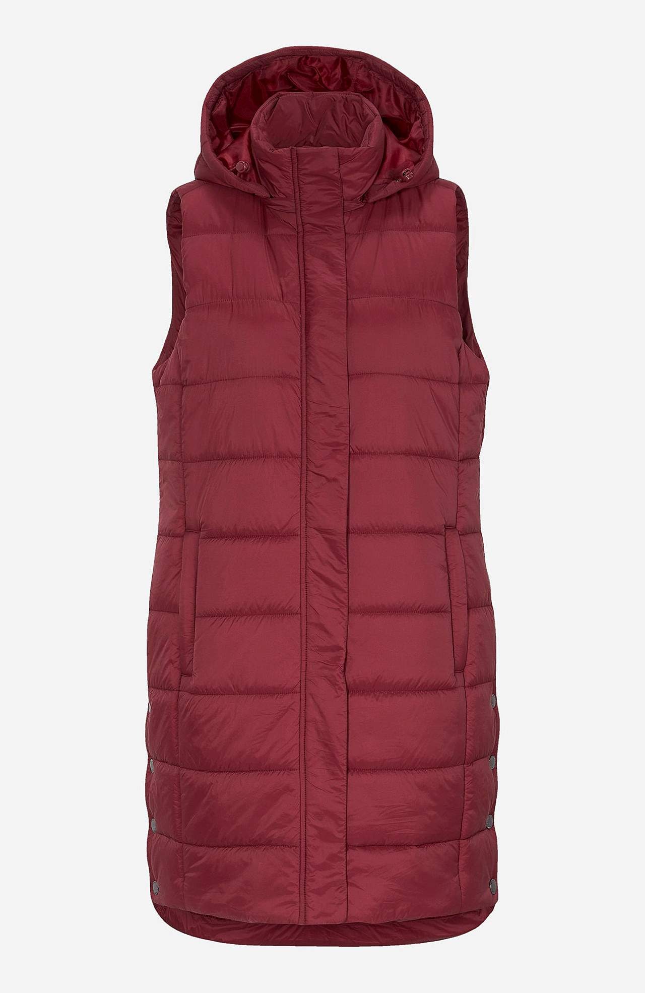 Vadderad, lång väst