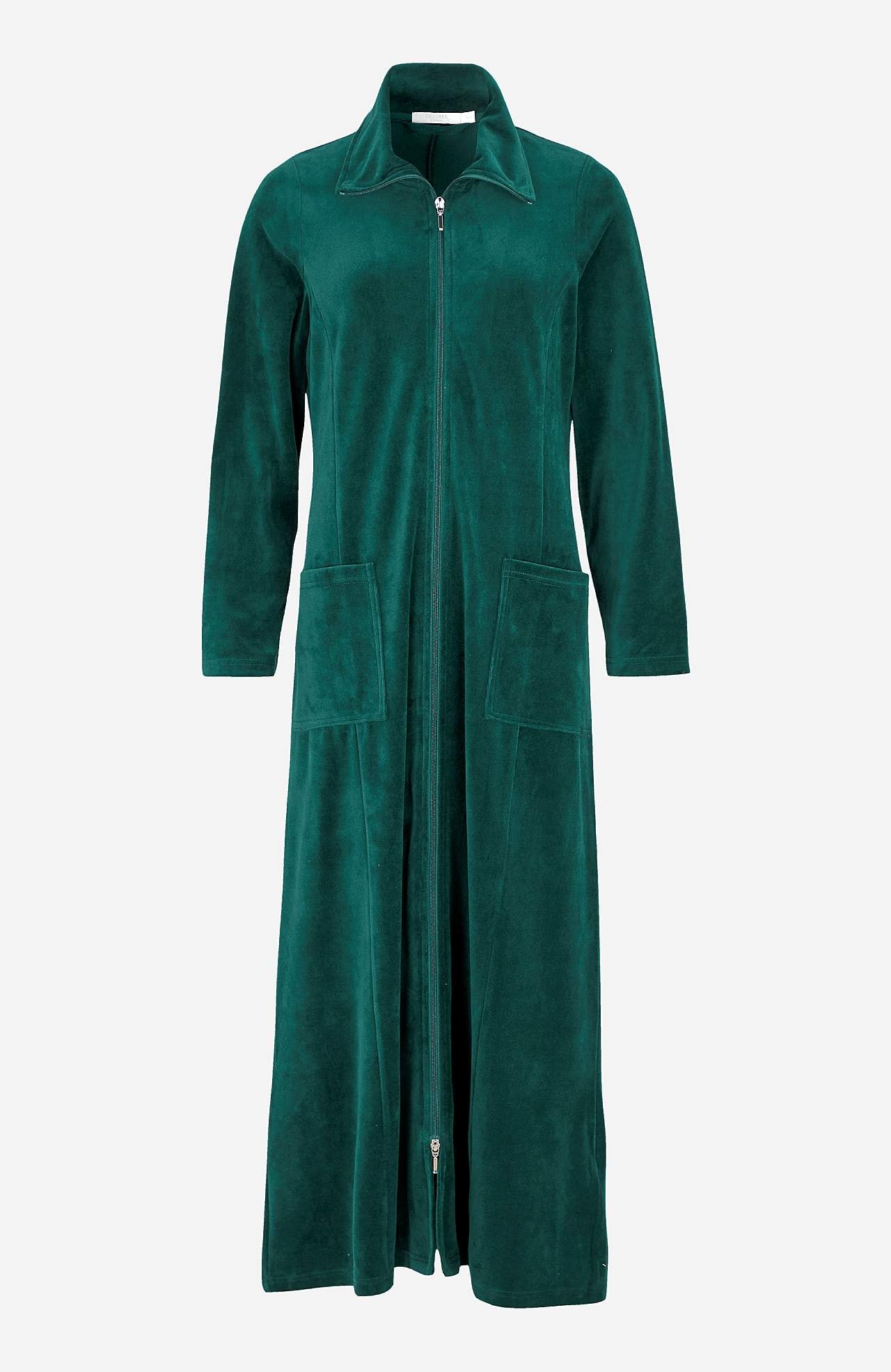 Lång morgonrock i velour