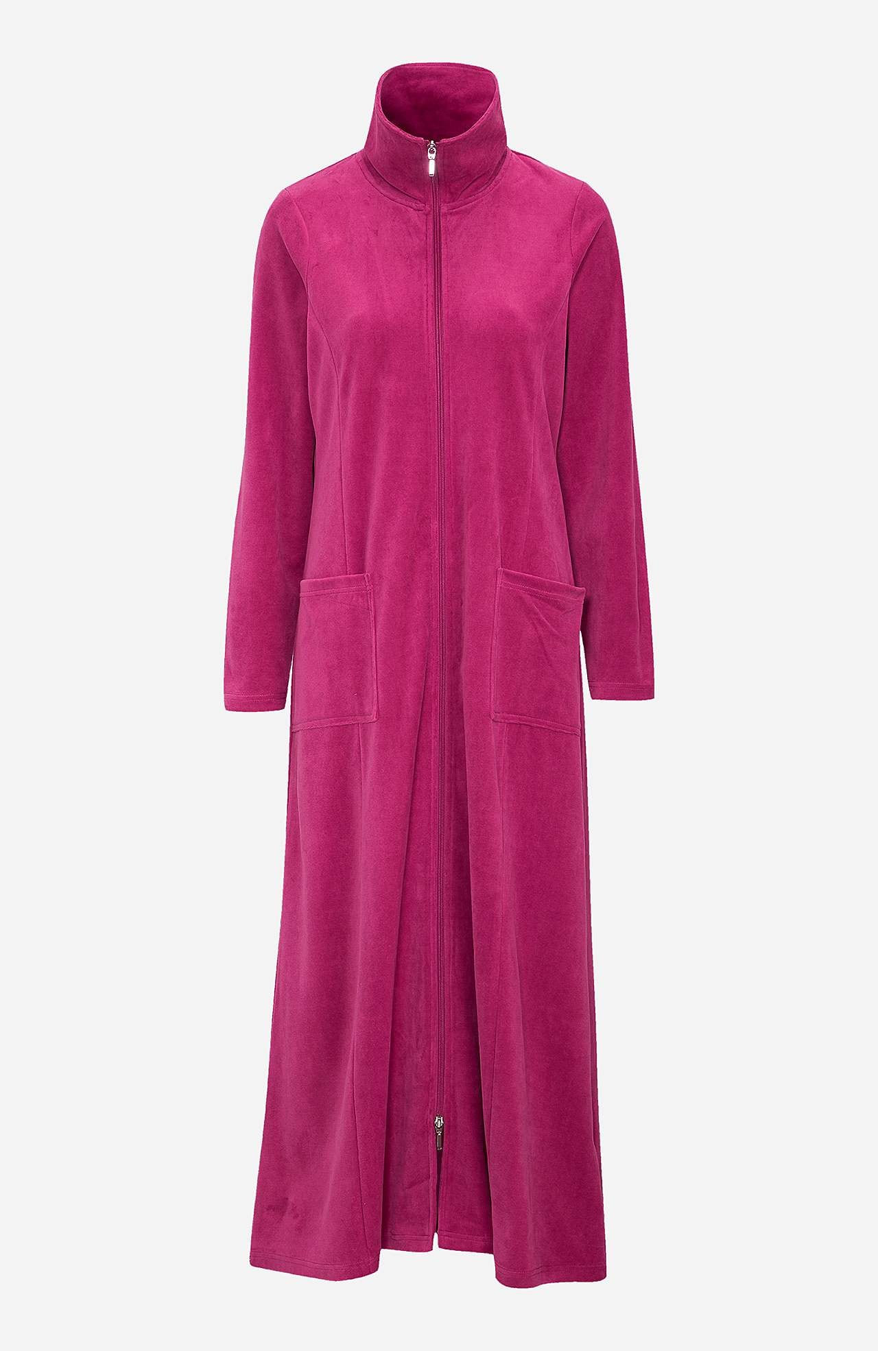 Lång morgonrock i velour