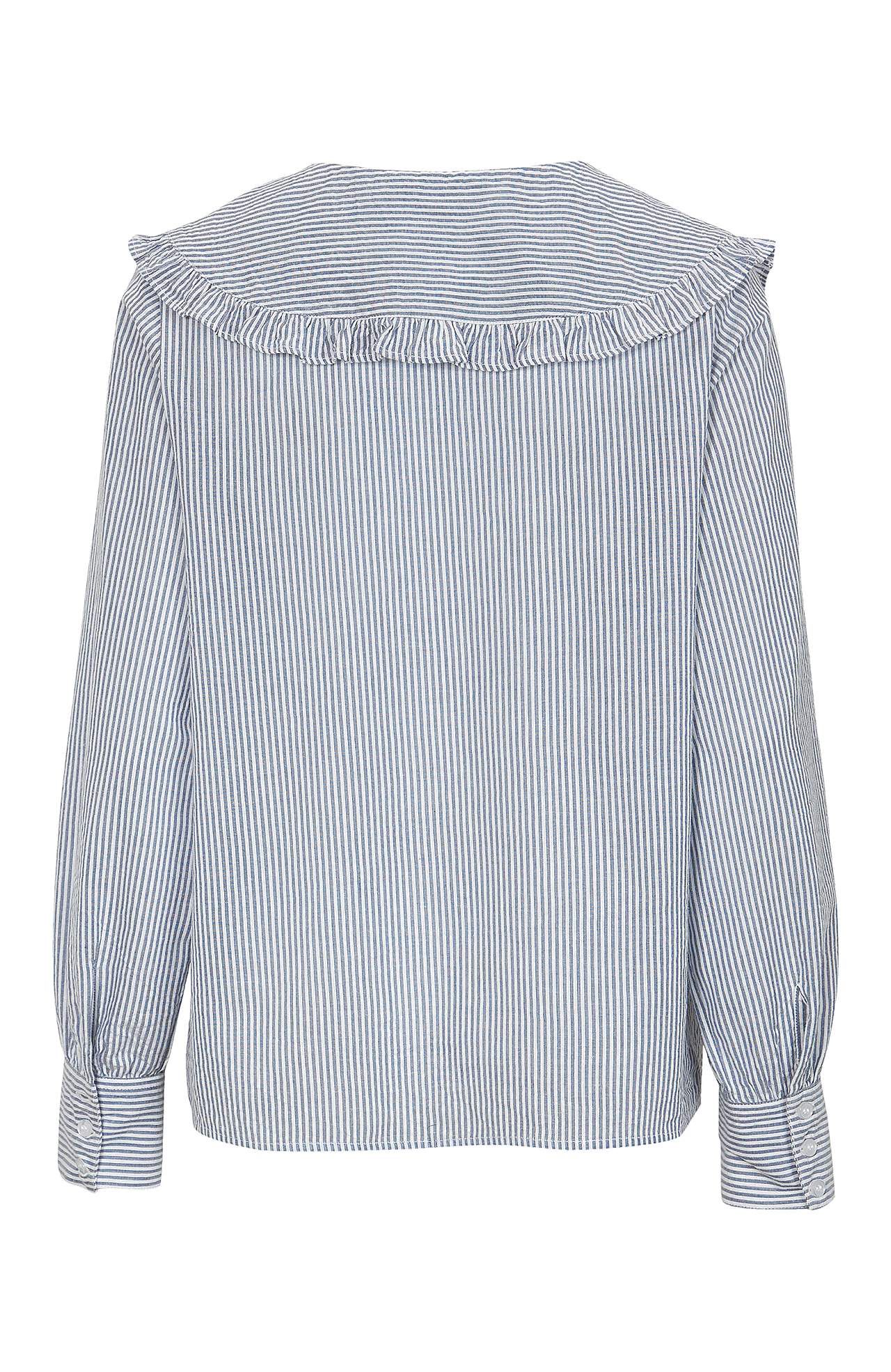 Blus med volangkrage Maude