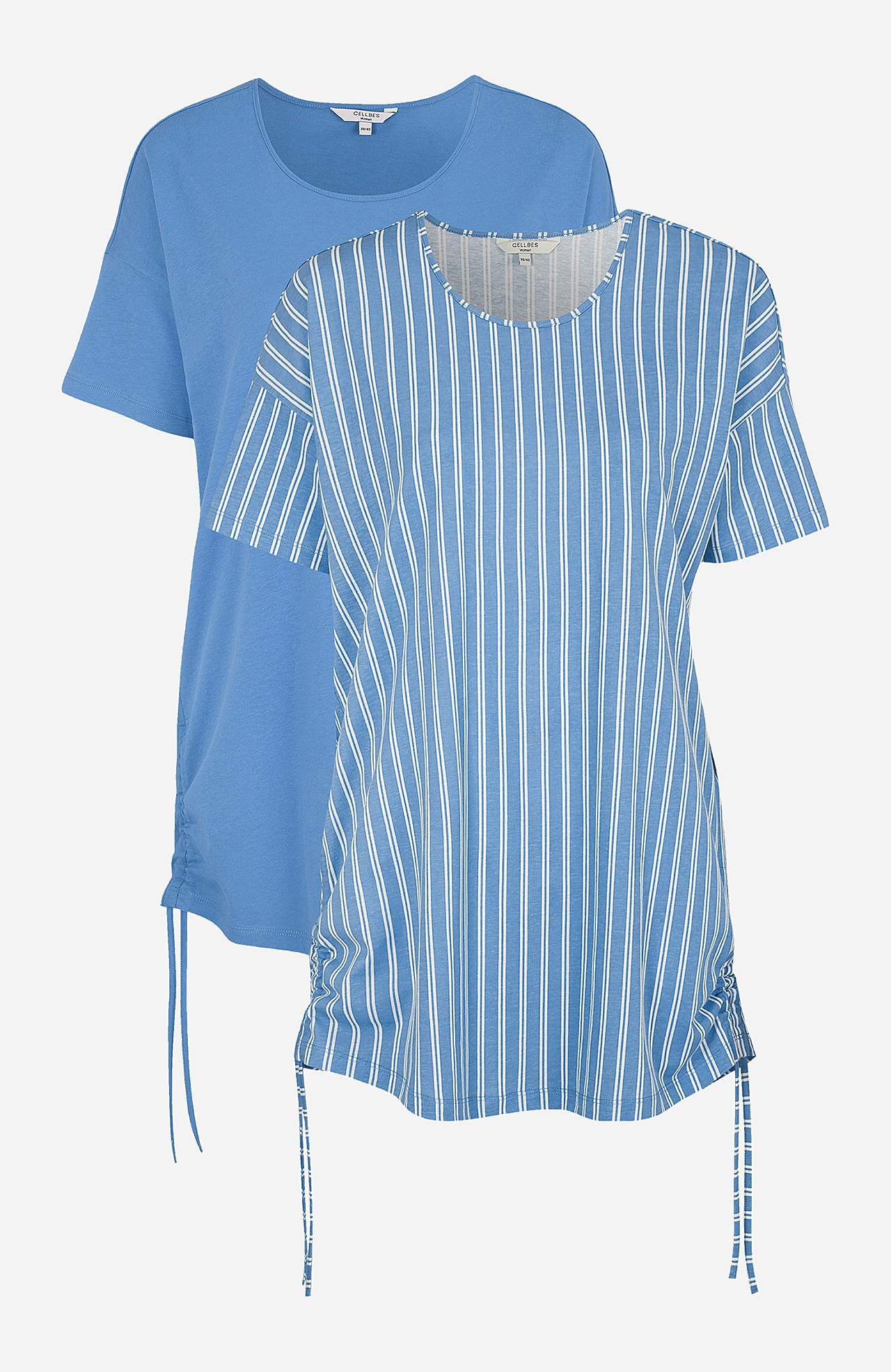 Lång topp med dragsko i sidorna Vilde 2-pack