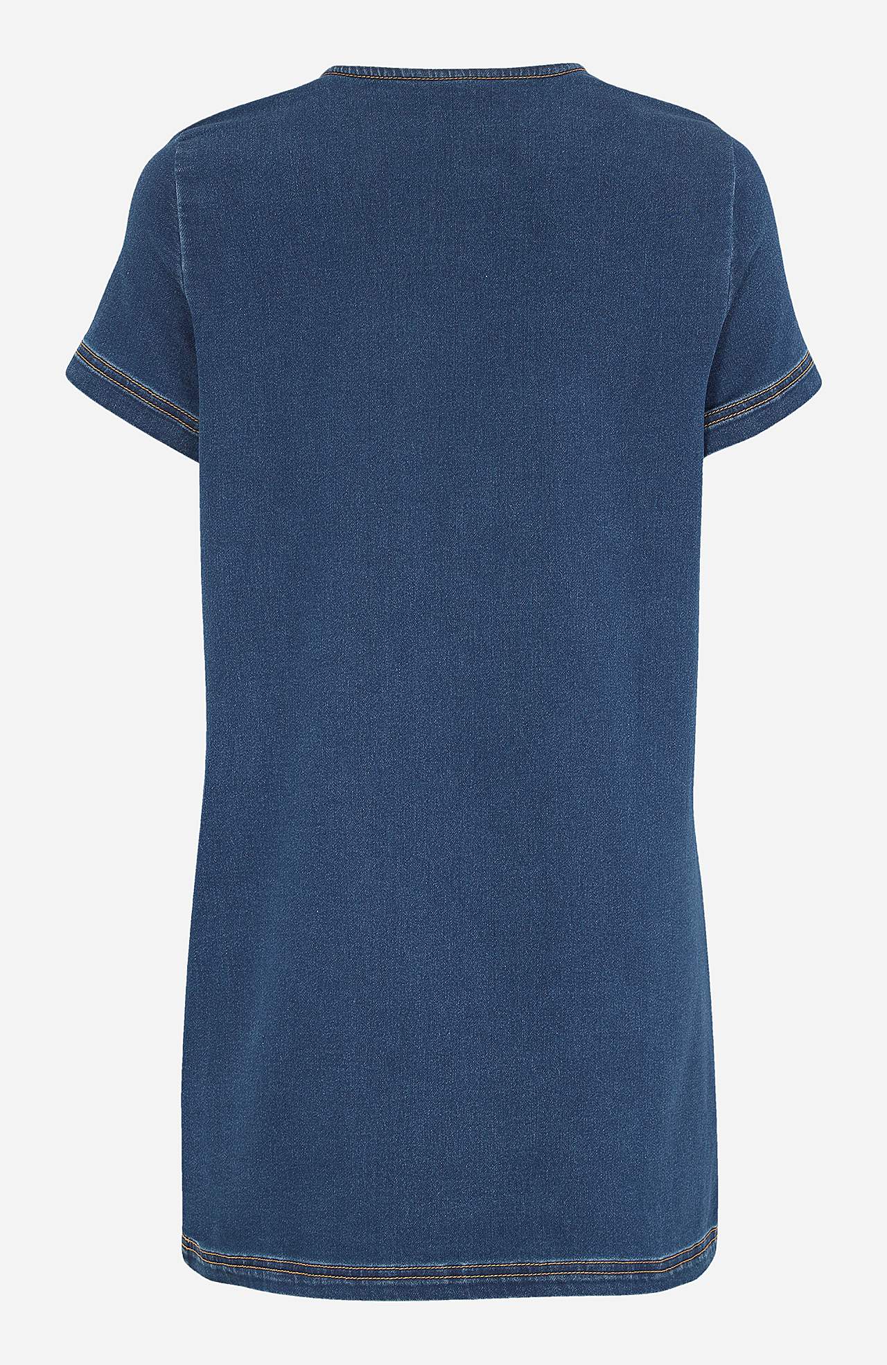 Kortärmad denimtunika