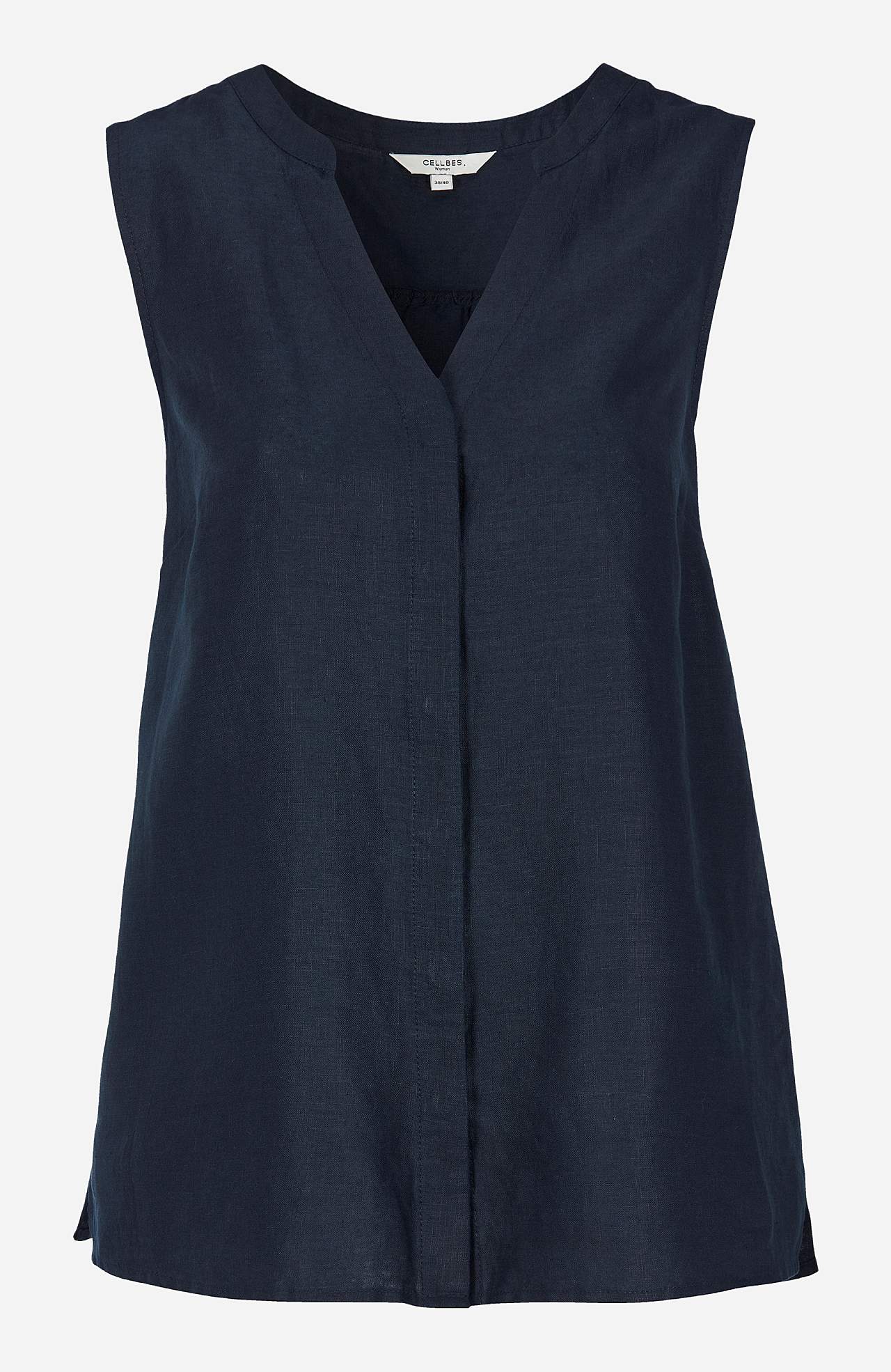Linneblus Premium med ärmlös design