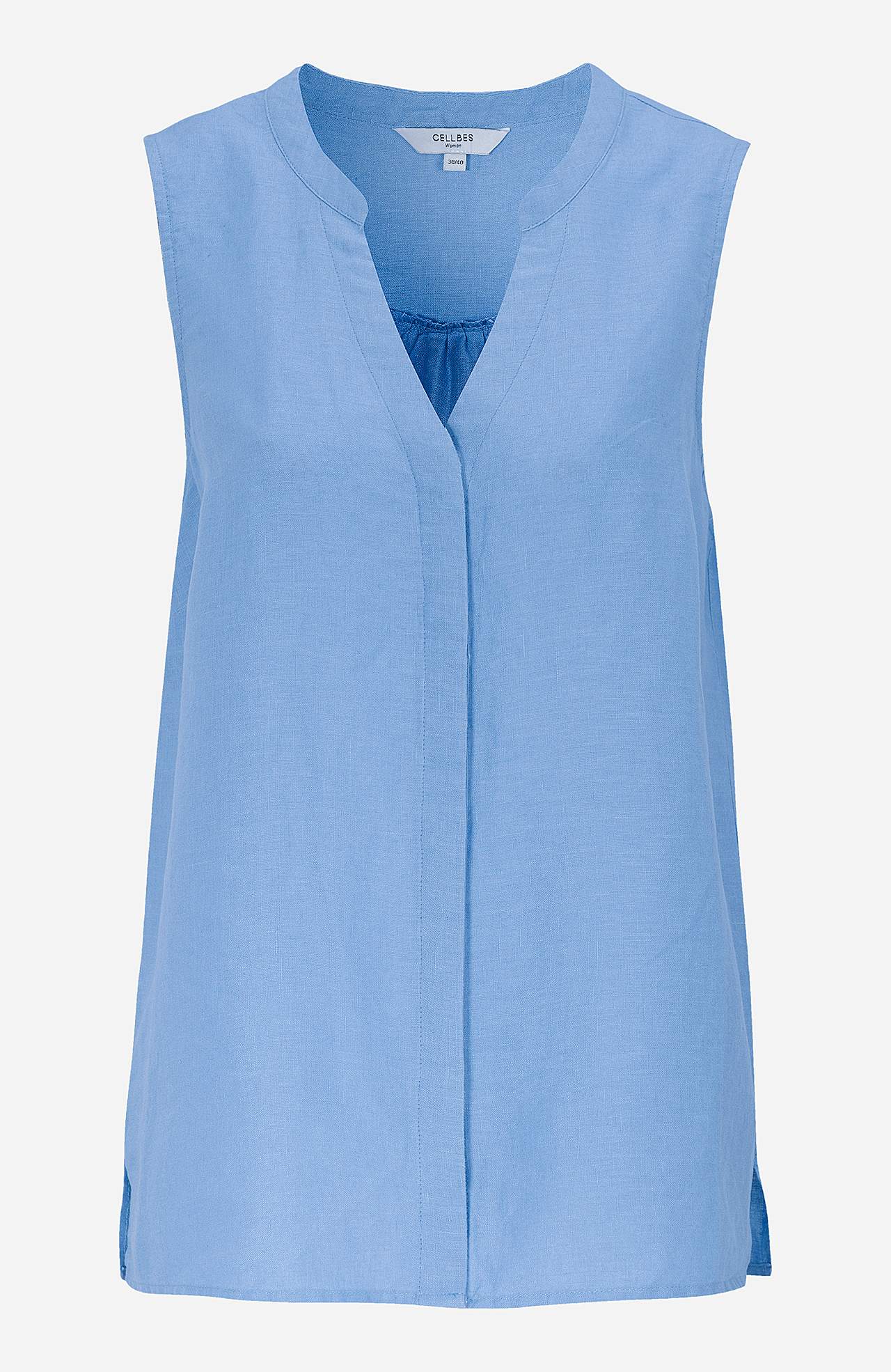 Linneblus Premium med ärmlös design
