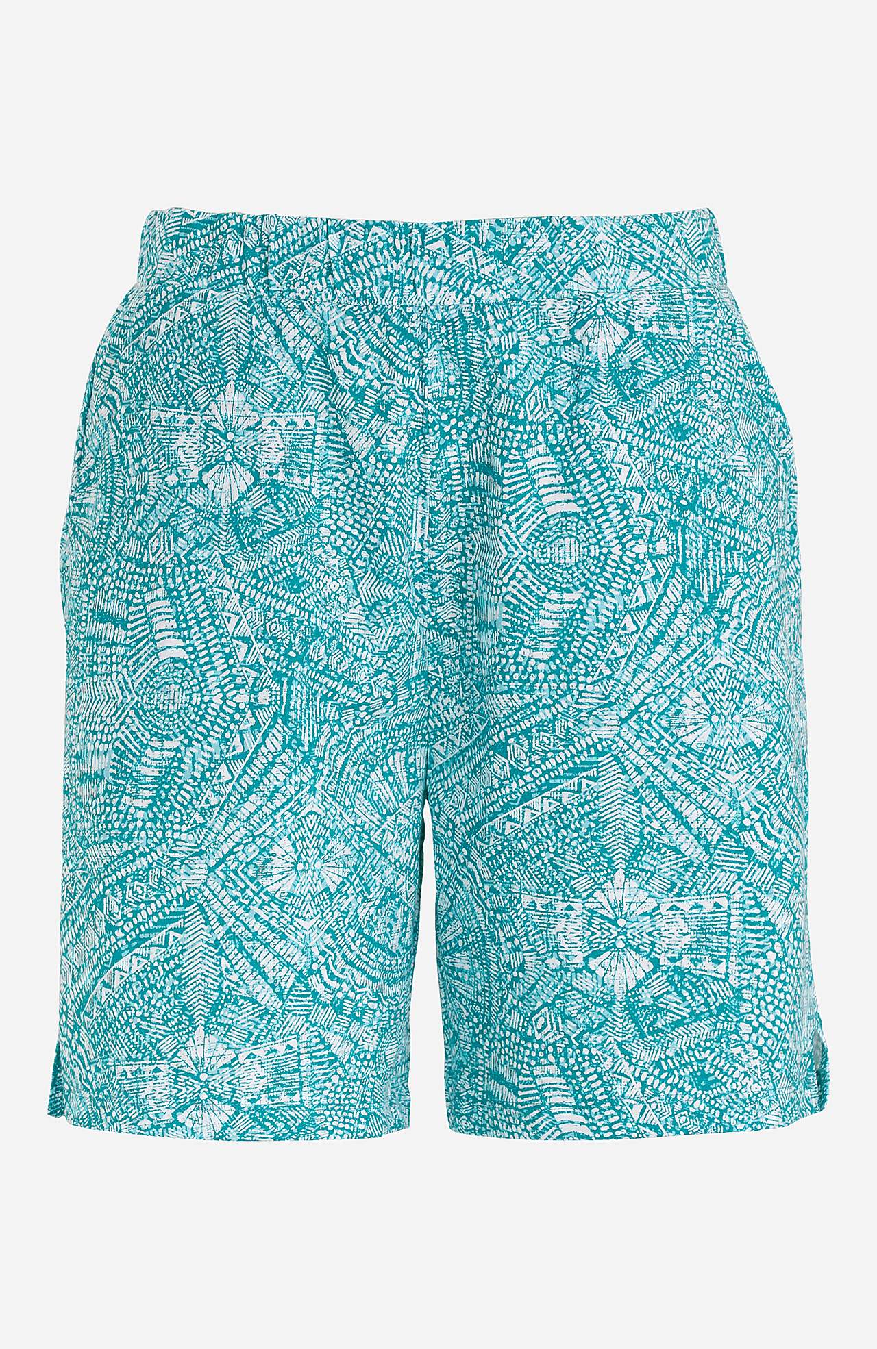 Mönstrade shorts i trikå Mia