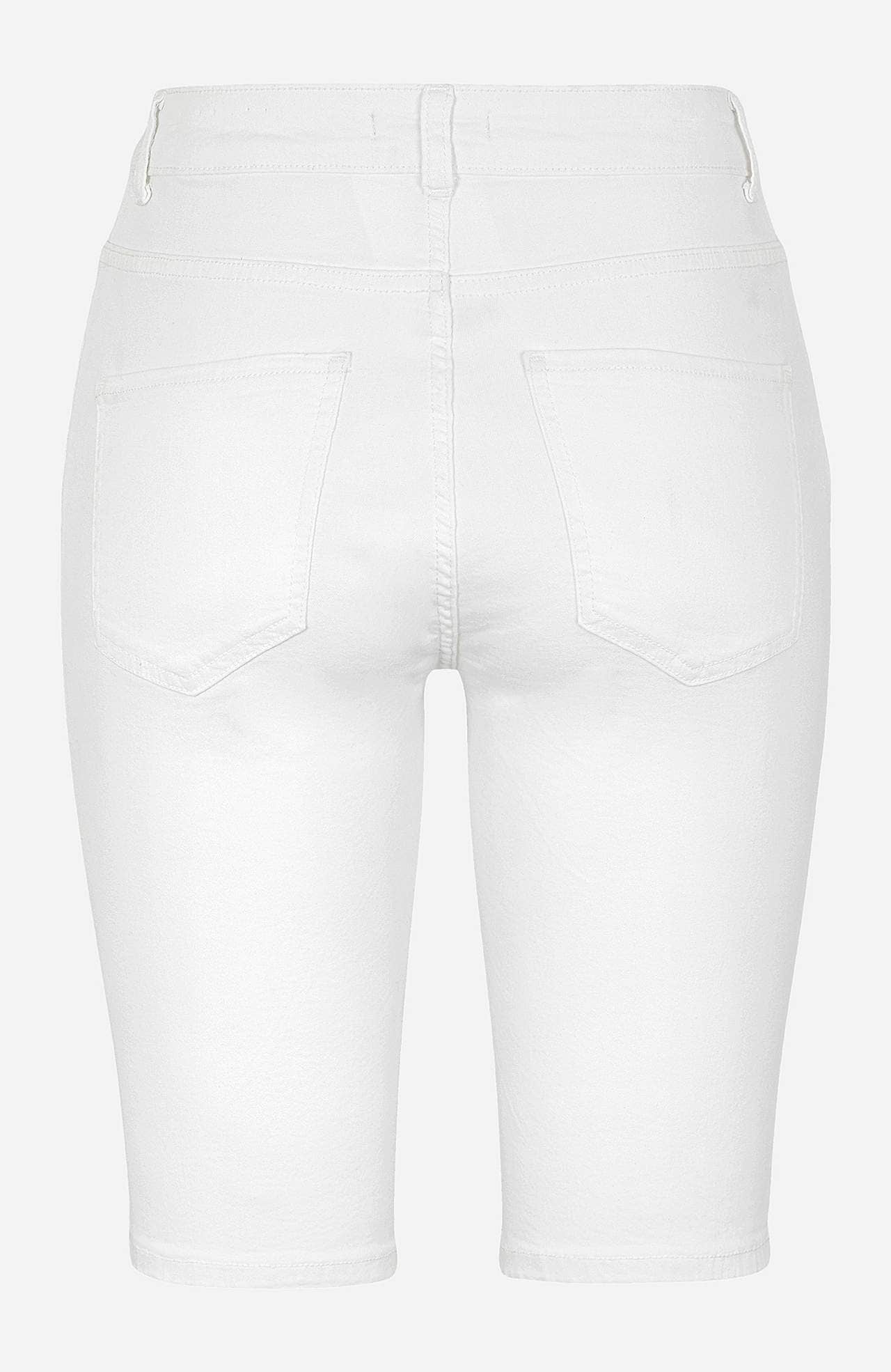 Stretchiga jeansshorts med långt ben Ella