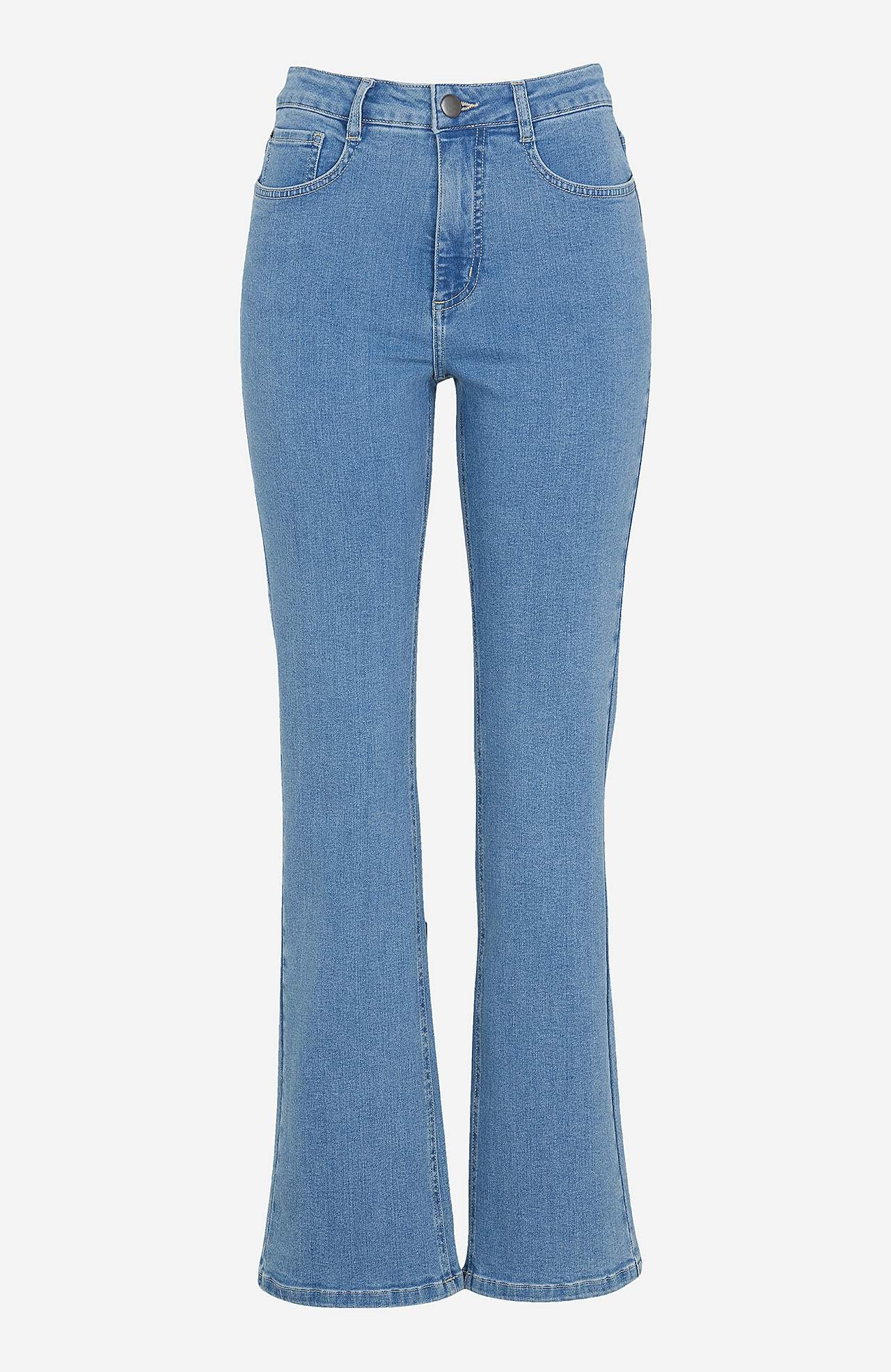 Jeans med lätt bootcut och hög midja Nikita