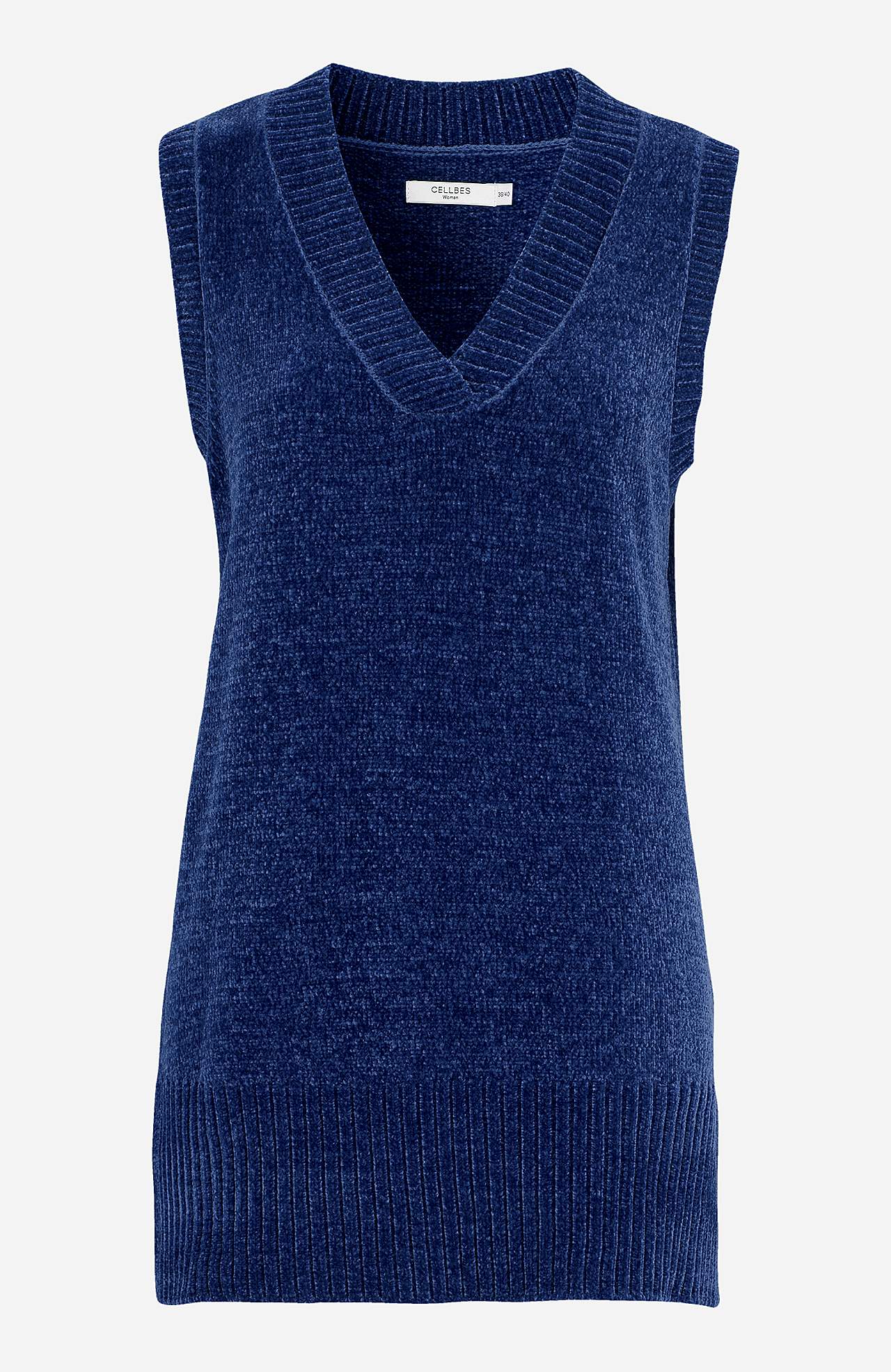 Mjuk väst i chenille