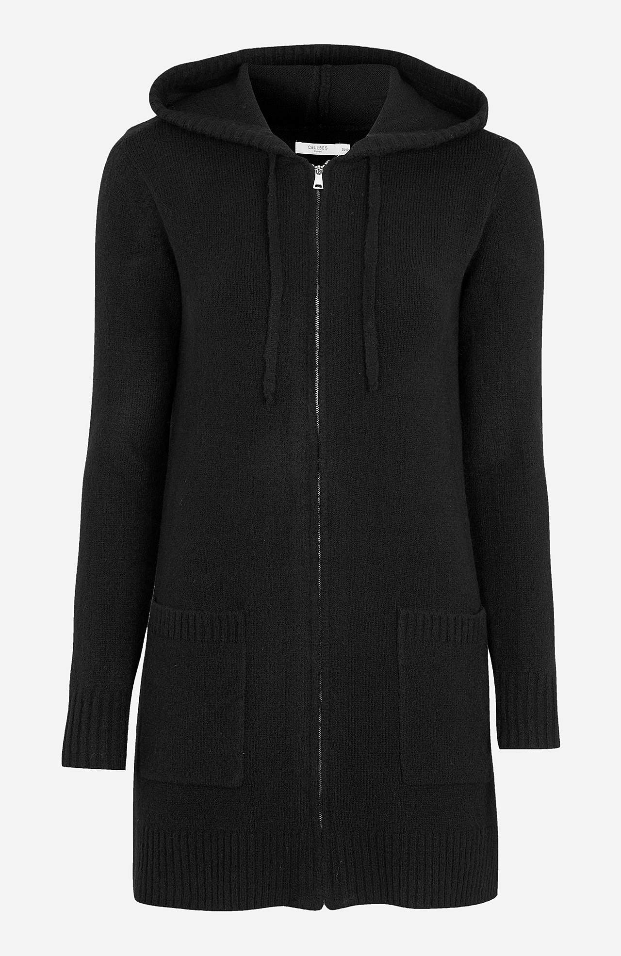 Mjuk cardigan med huva Evelyn