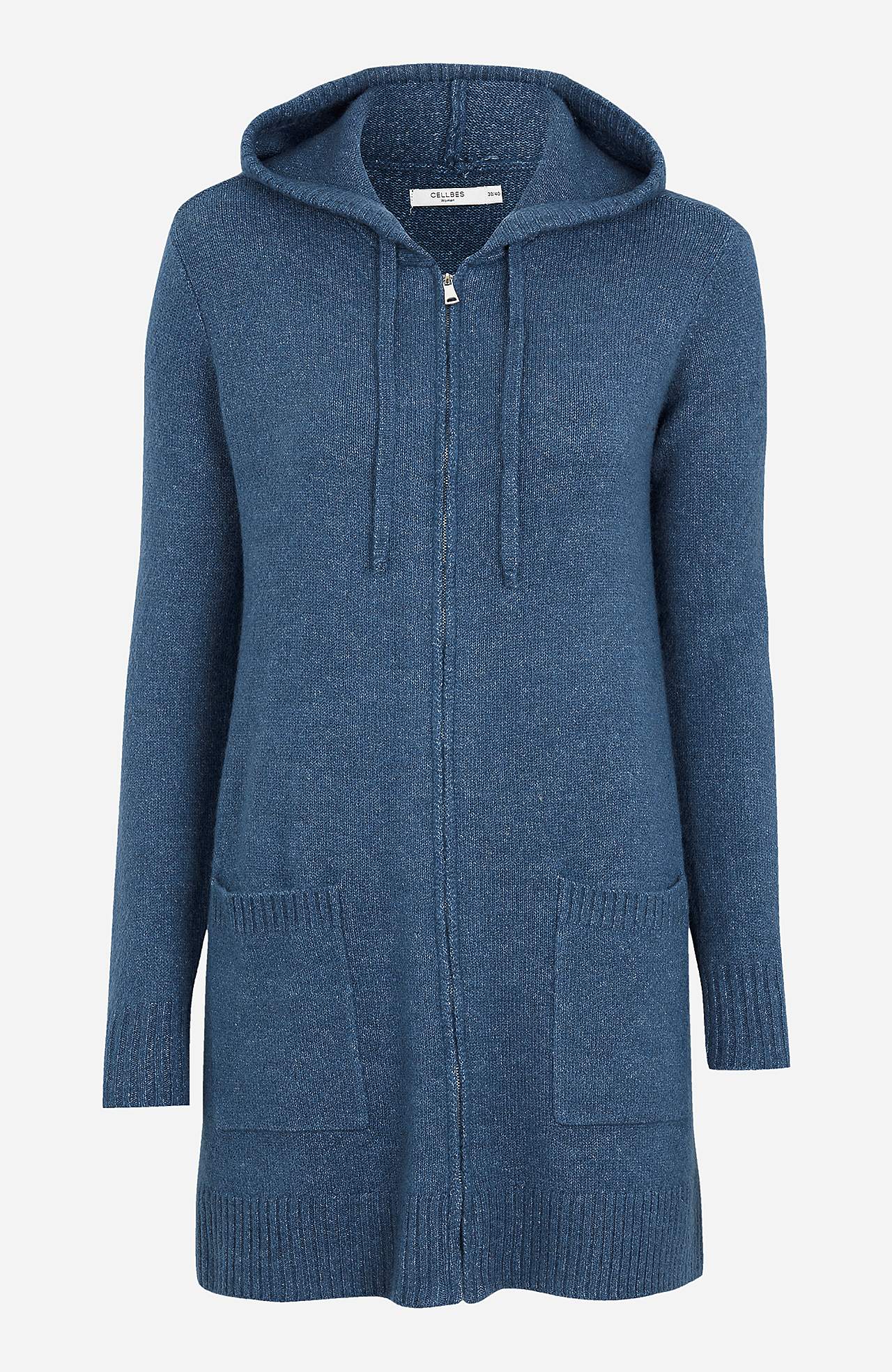Mjuk cardigan med huva Evelyn