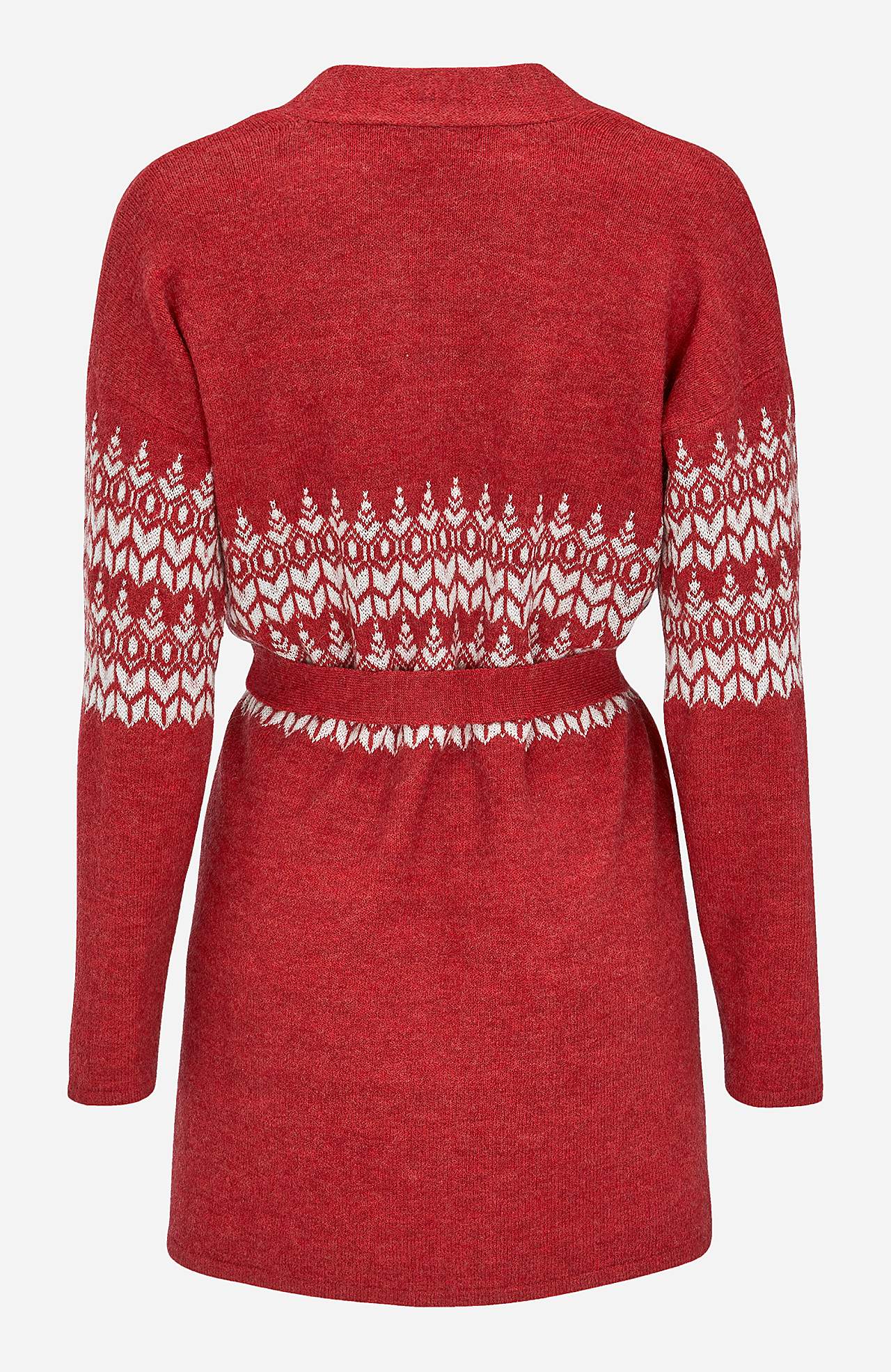Jacquardstickad cardigan