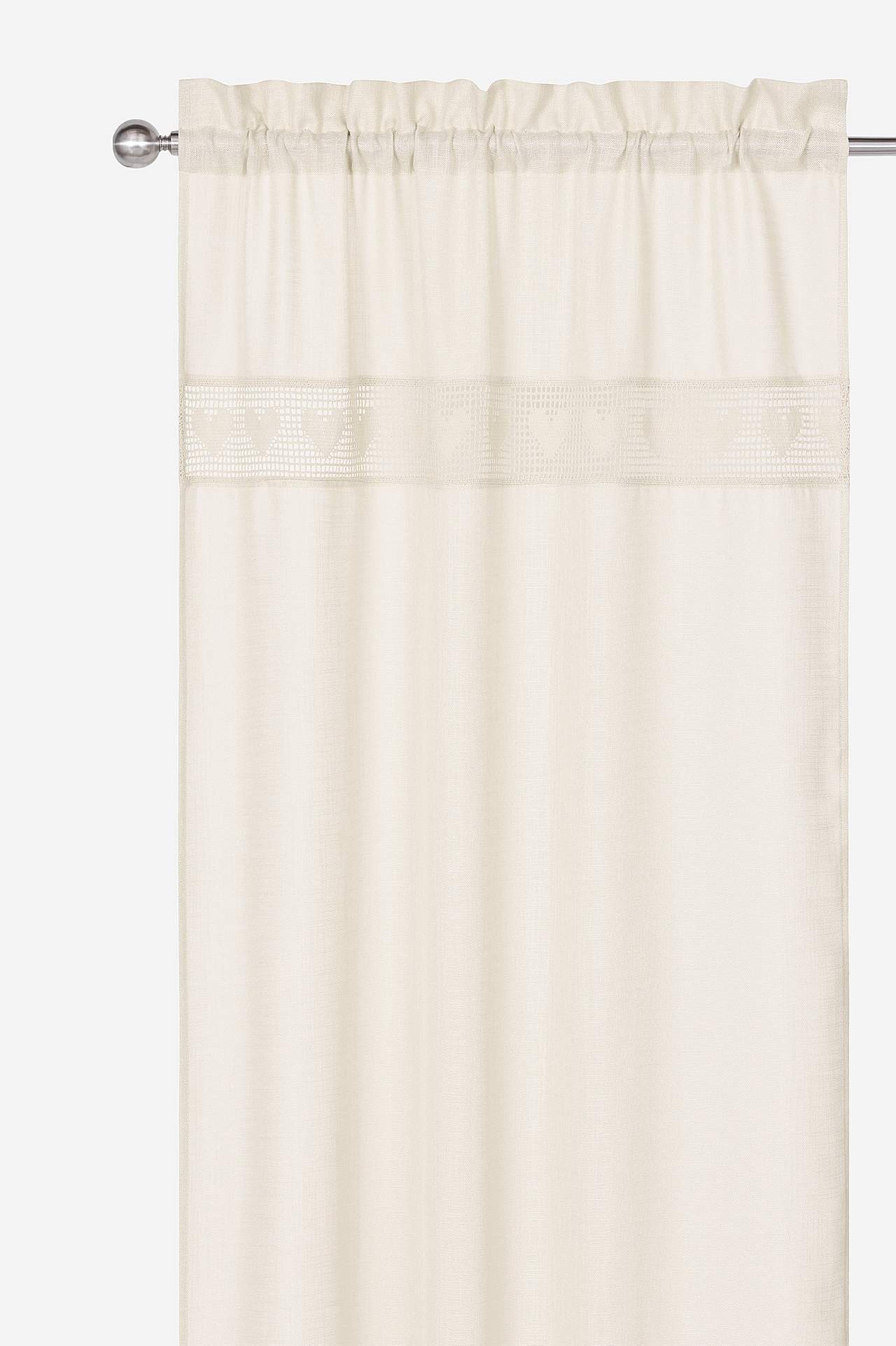 Gardinlängder med spets Heart 2-pack