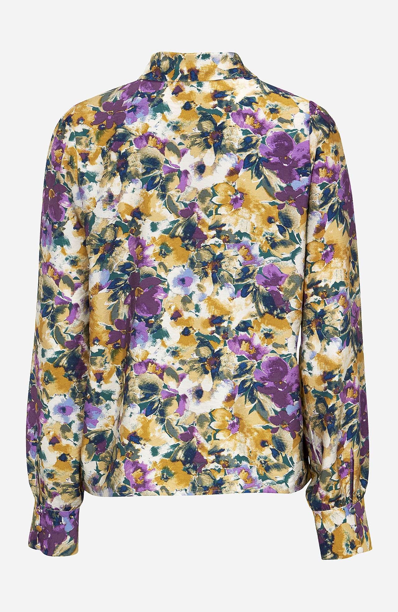Blommig skjorta i viskosmix