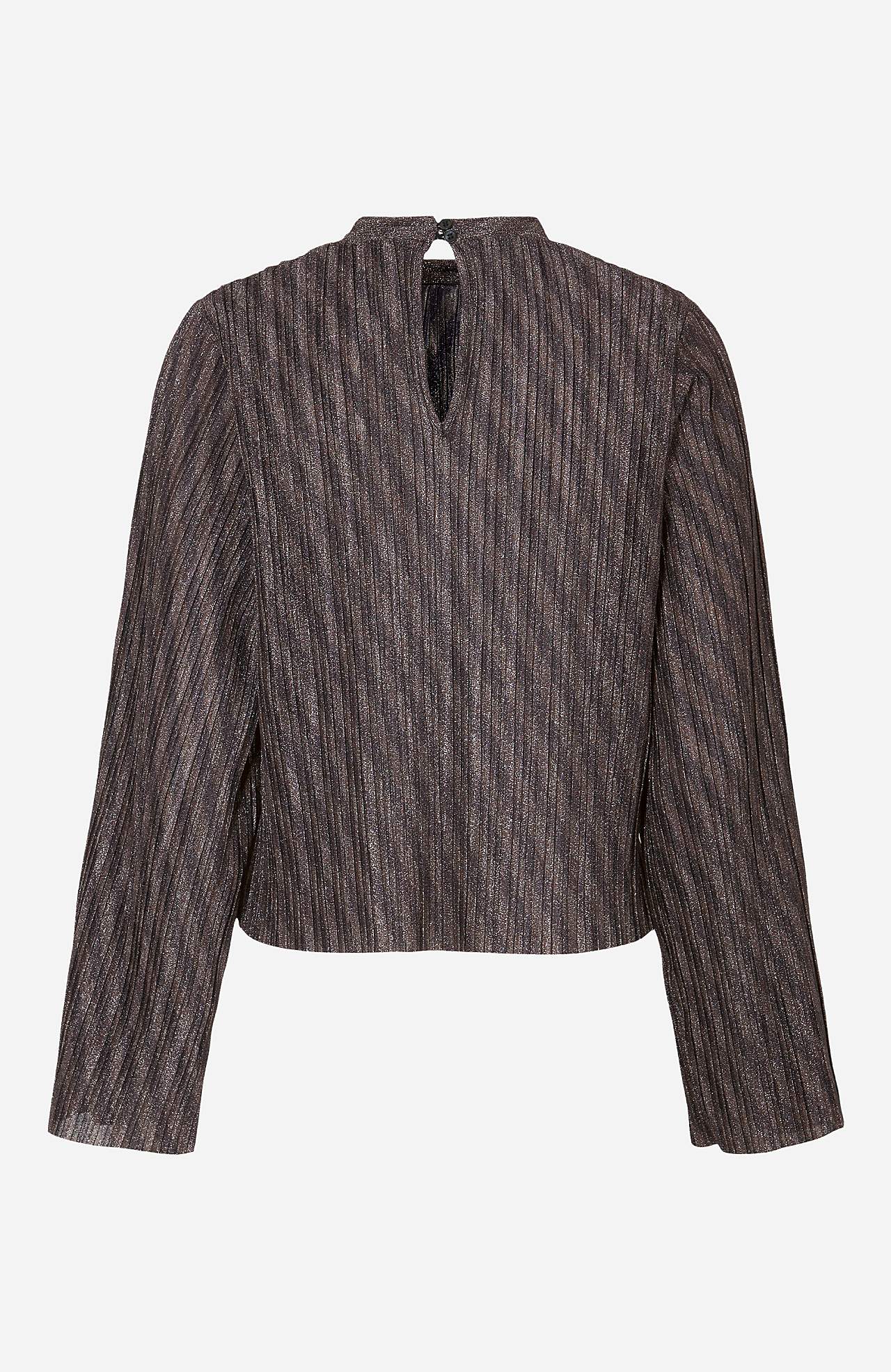 Glittrig topp i plissétyg Lux