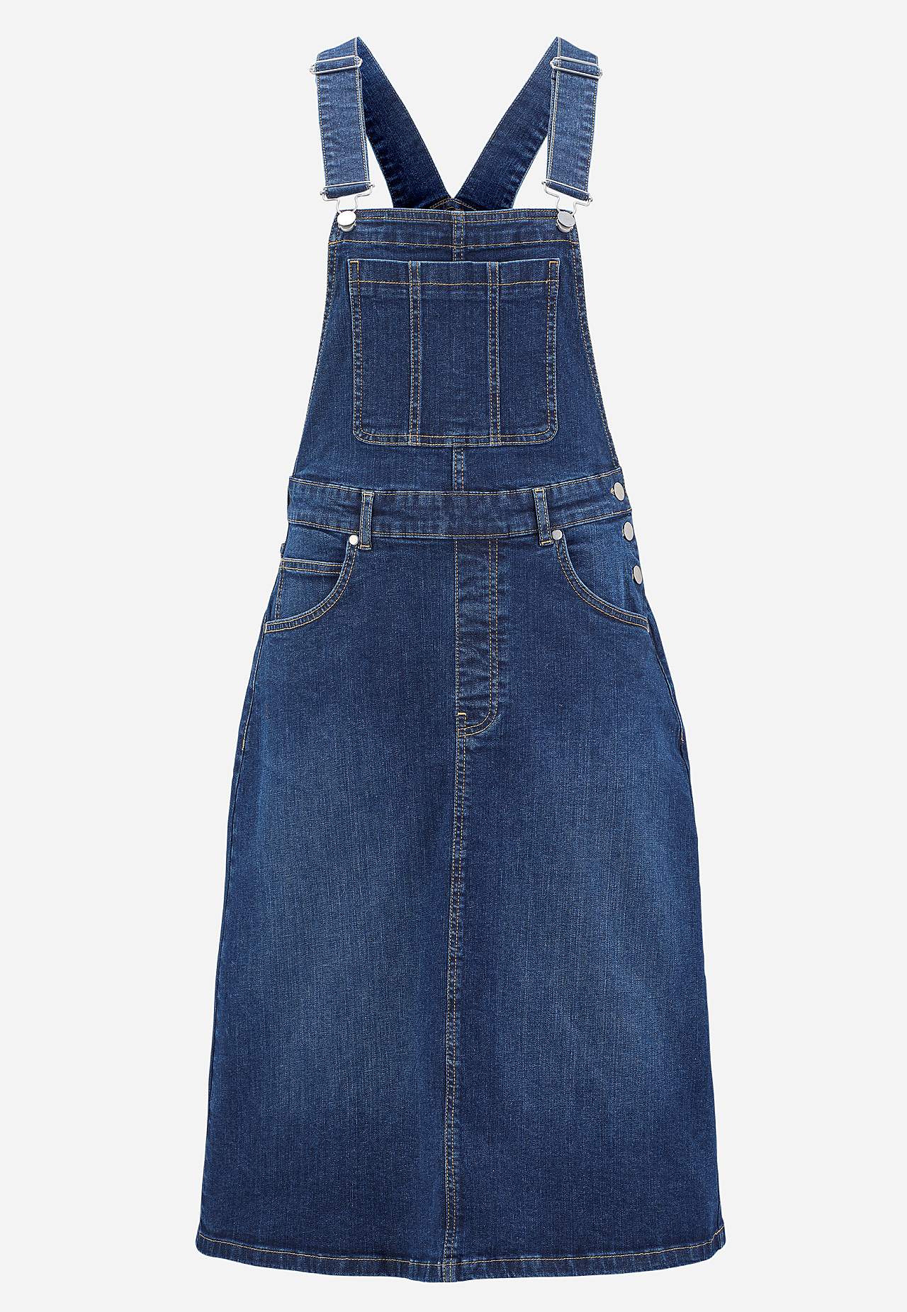 Hängselklänning i denim