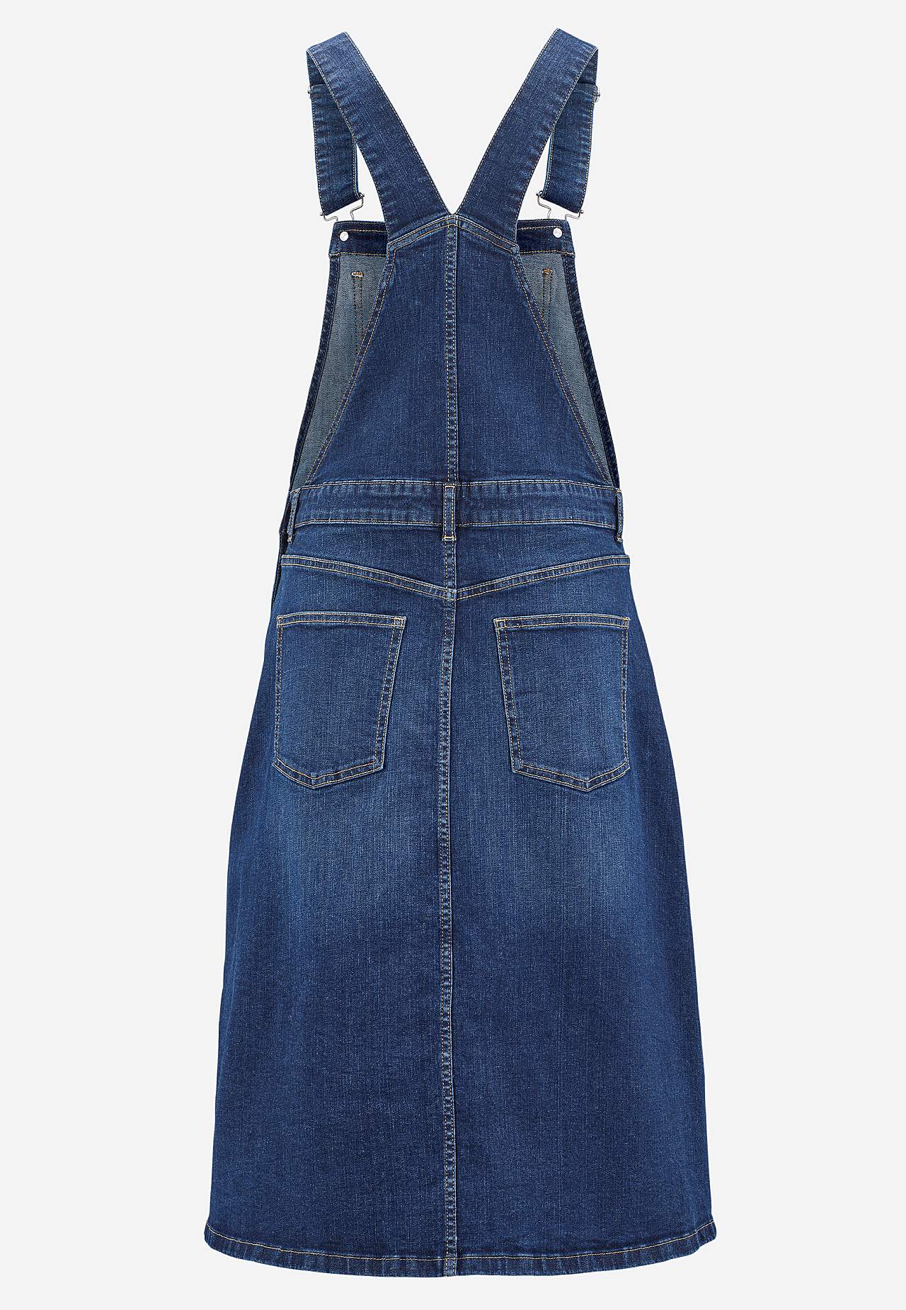 Hängselklänning i denim