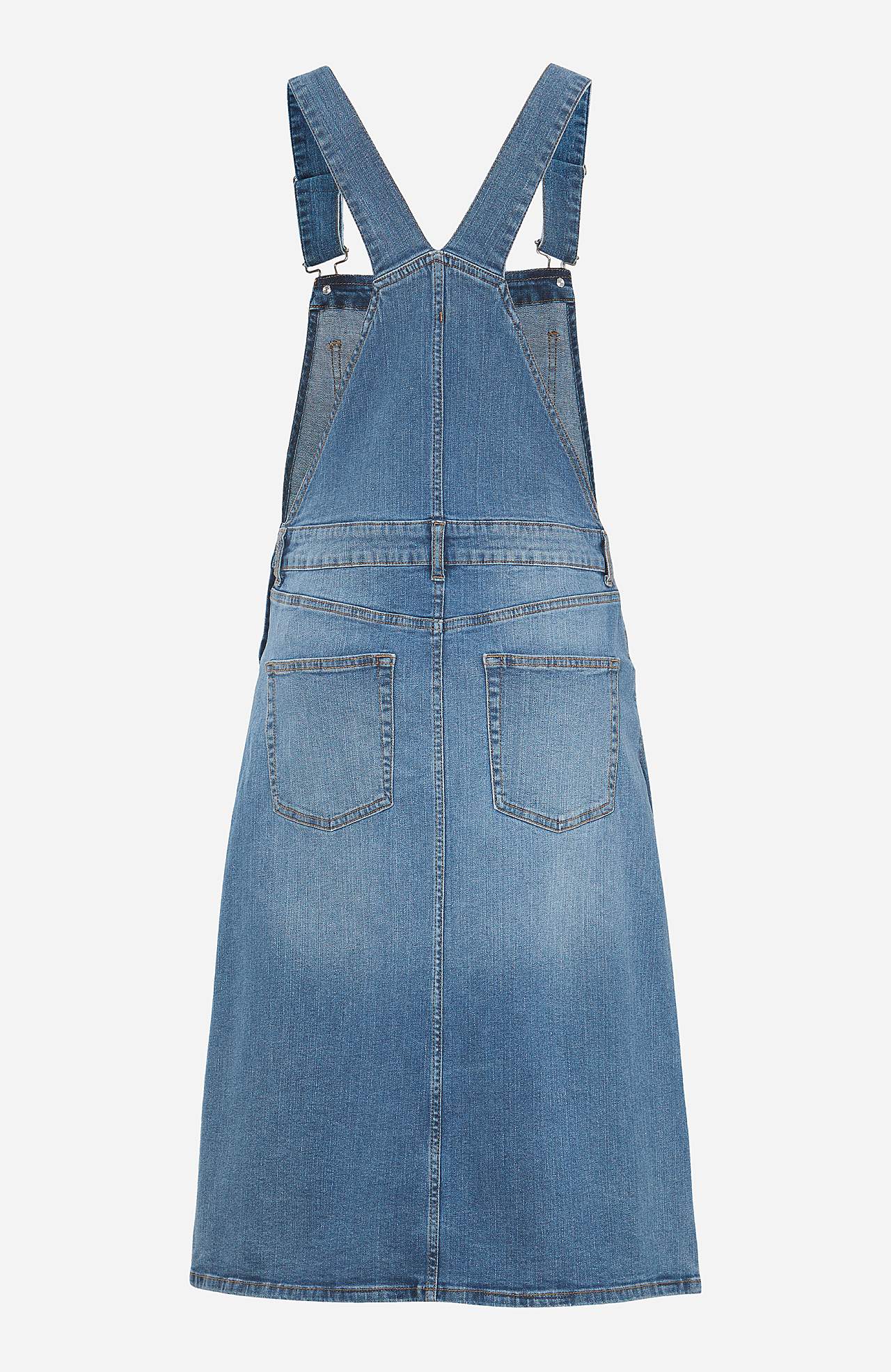 Hängselklänning i denim