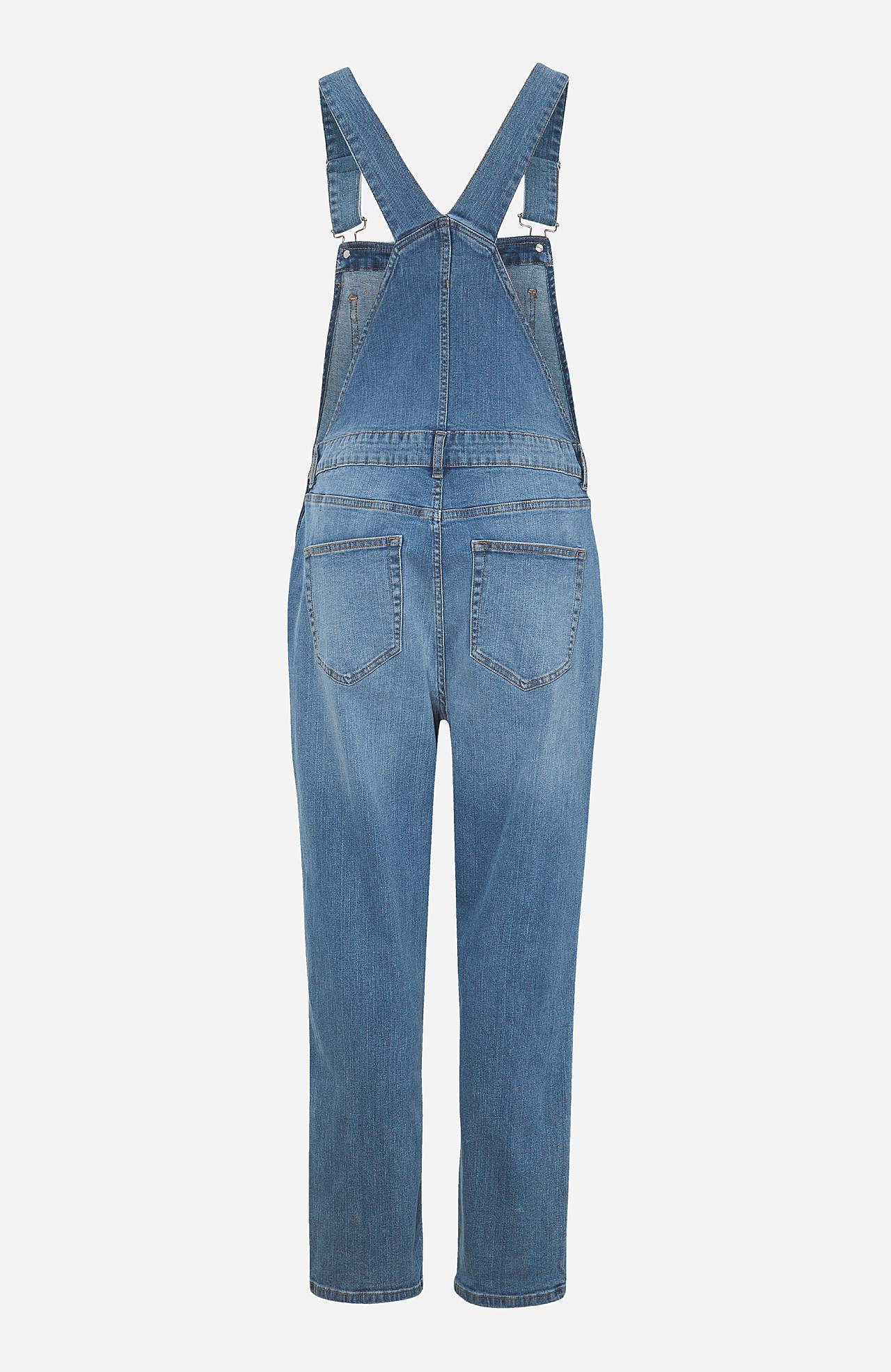 Hängselbyxa i denim Aliana