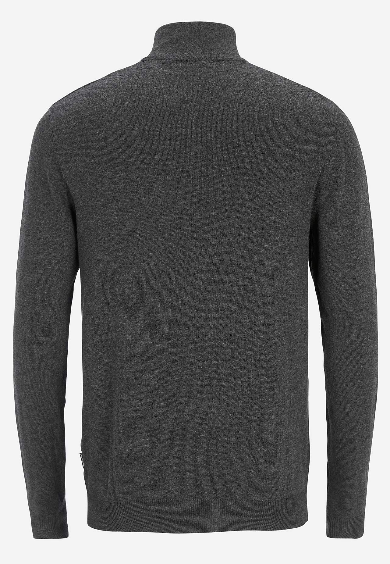 Finstickad tröja med dragkedja