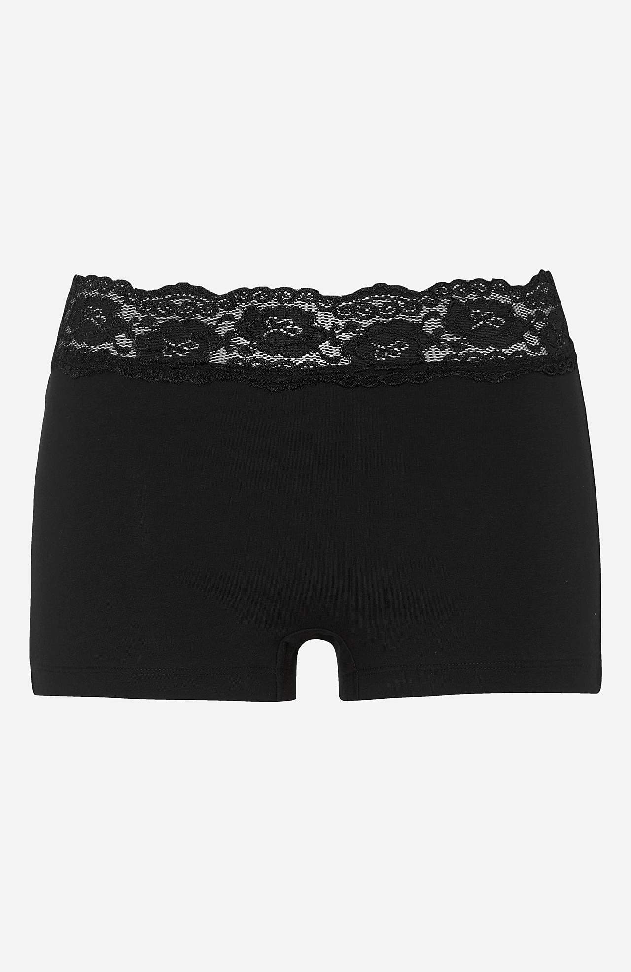 Boxertrosa med spets Julia 2-pack