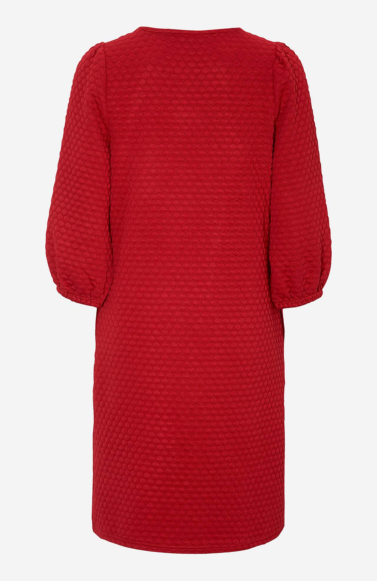 Trikåklänning med 3D-struktur