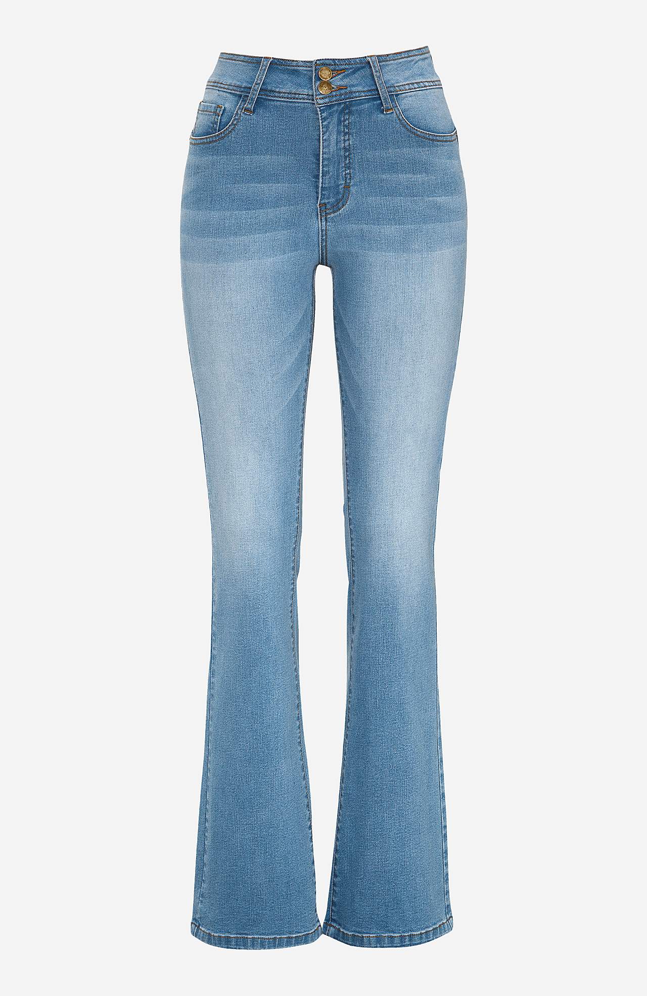 Superstretchiga shapingjeans med bootcut
