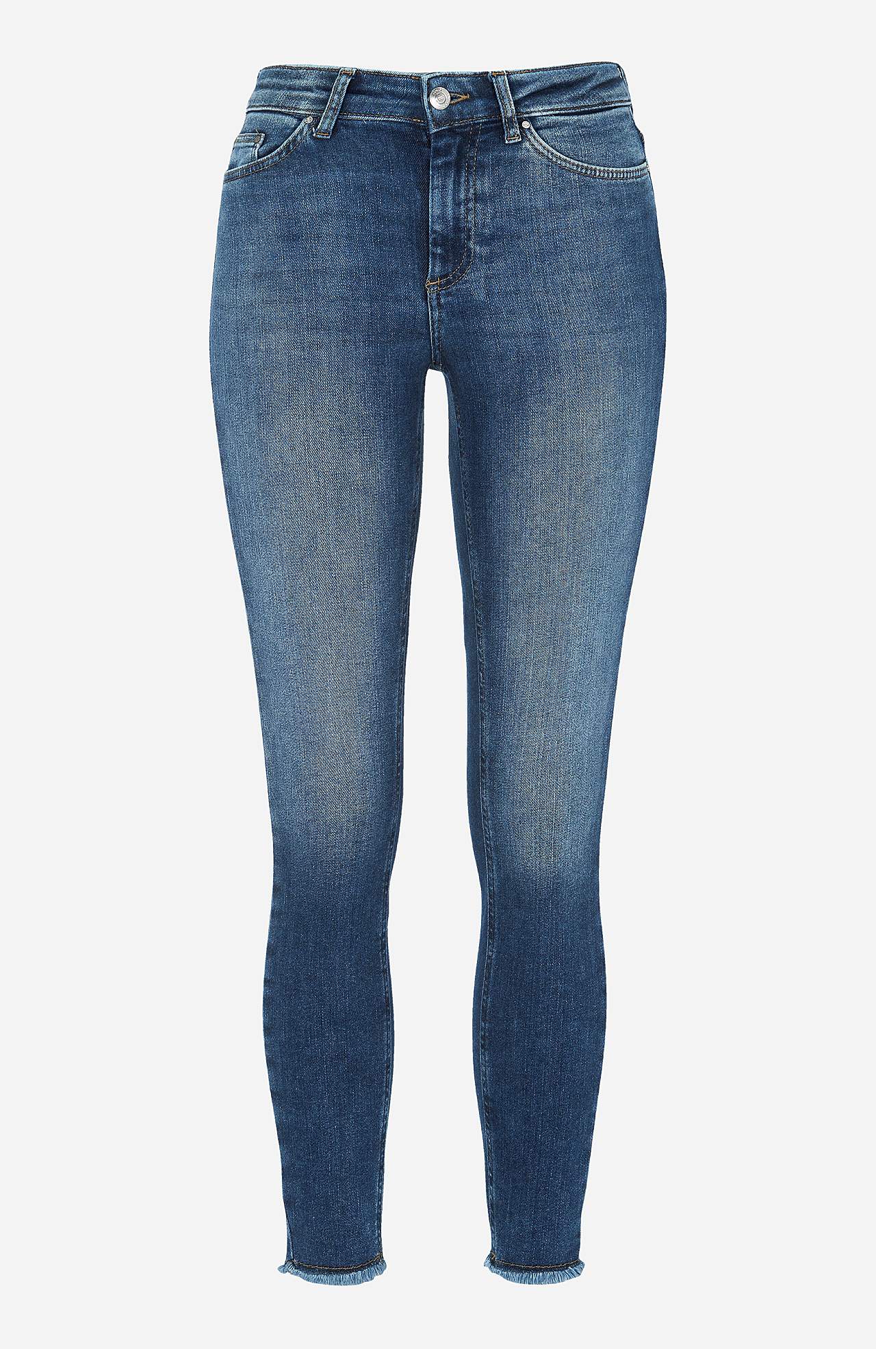 Superstretchiga ankeljeans med skinny fit
