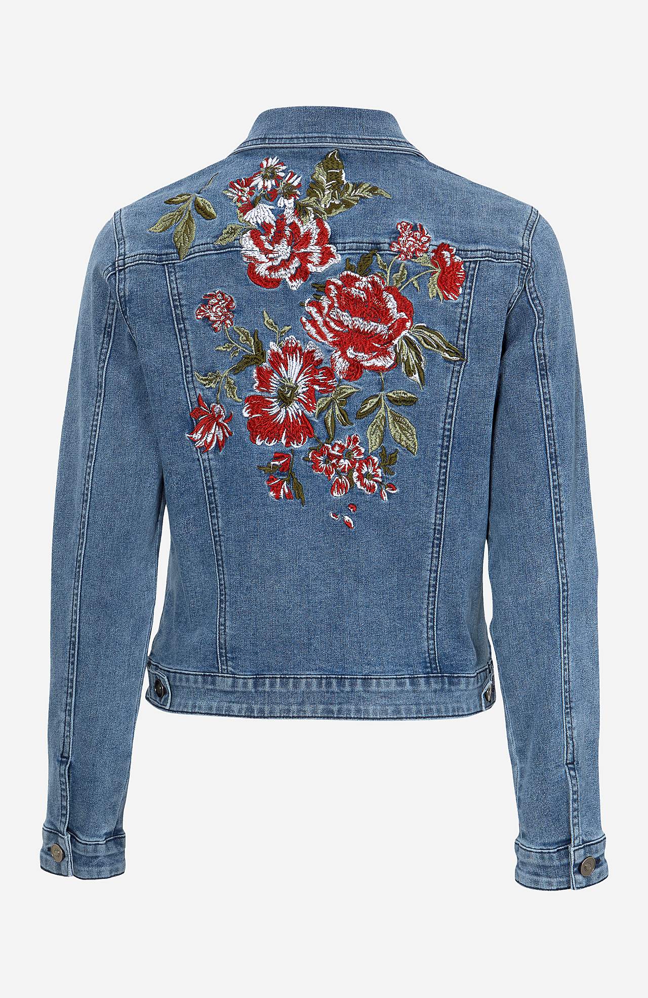 Jeansjacka med broderier Betty