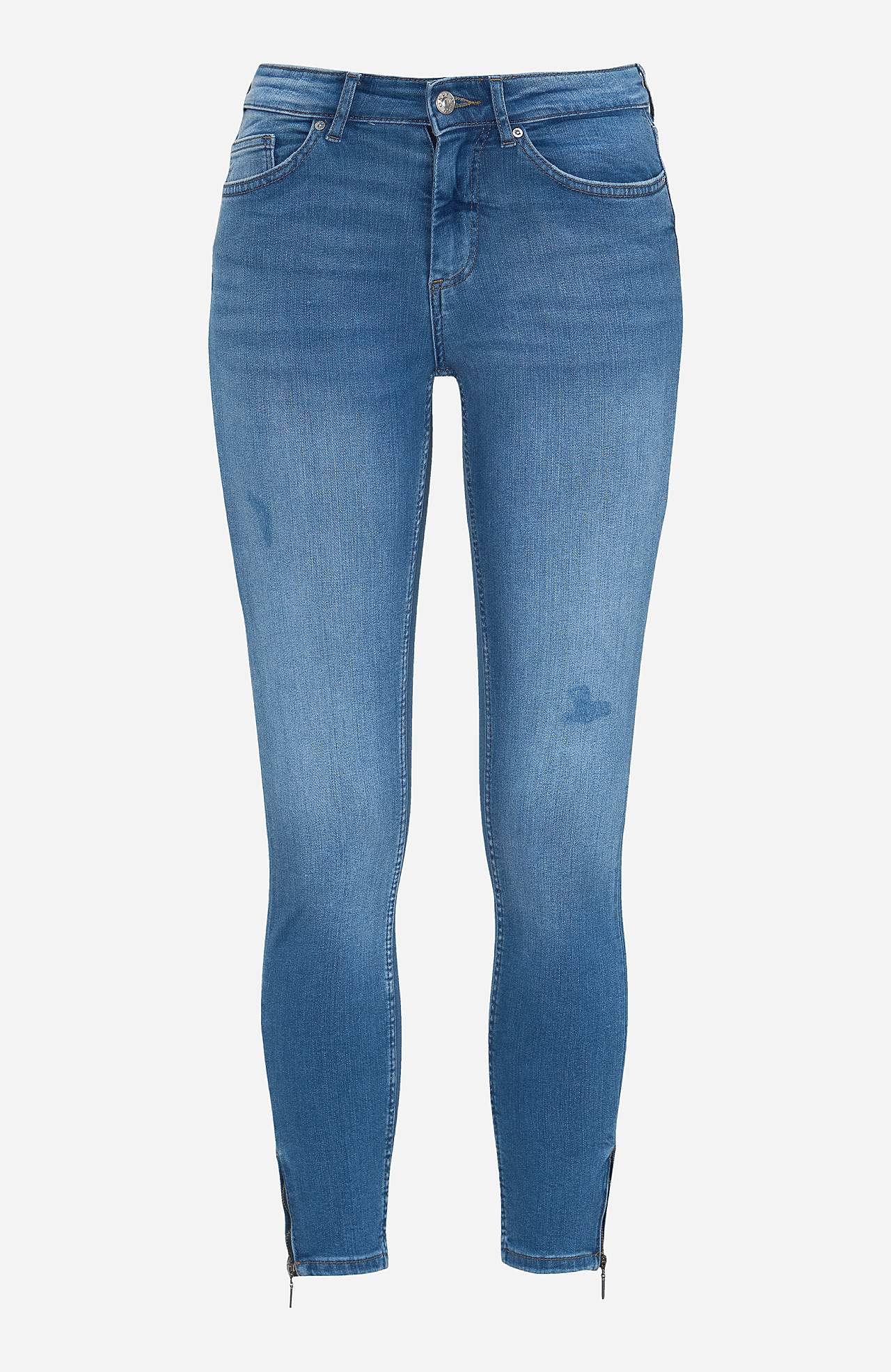 Superstretchiga ankeljeans Blush