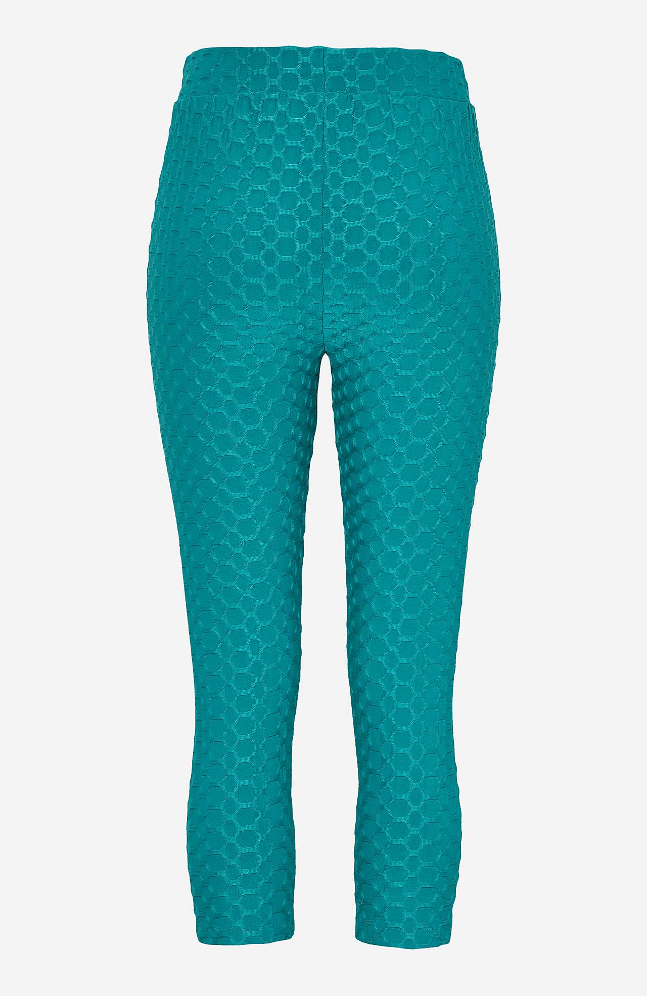 Caprileggings med strukturmönster
