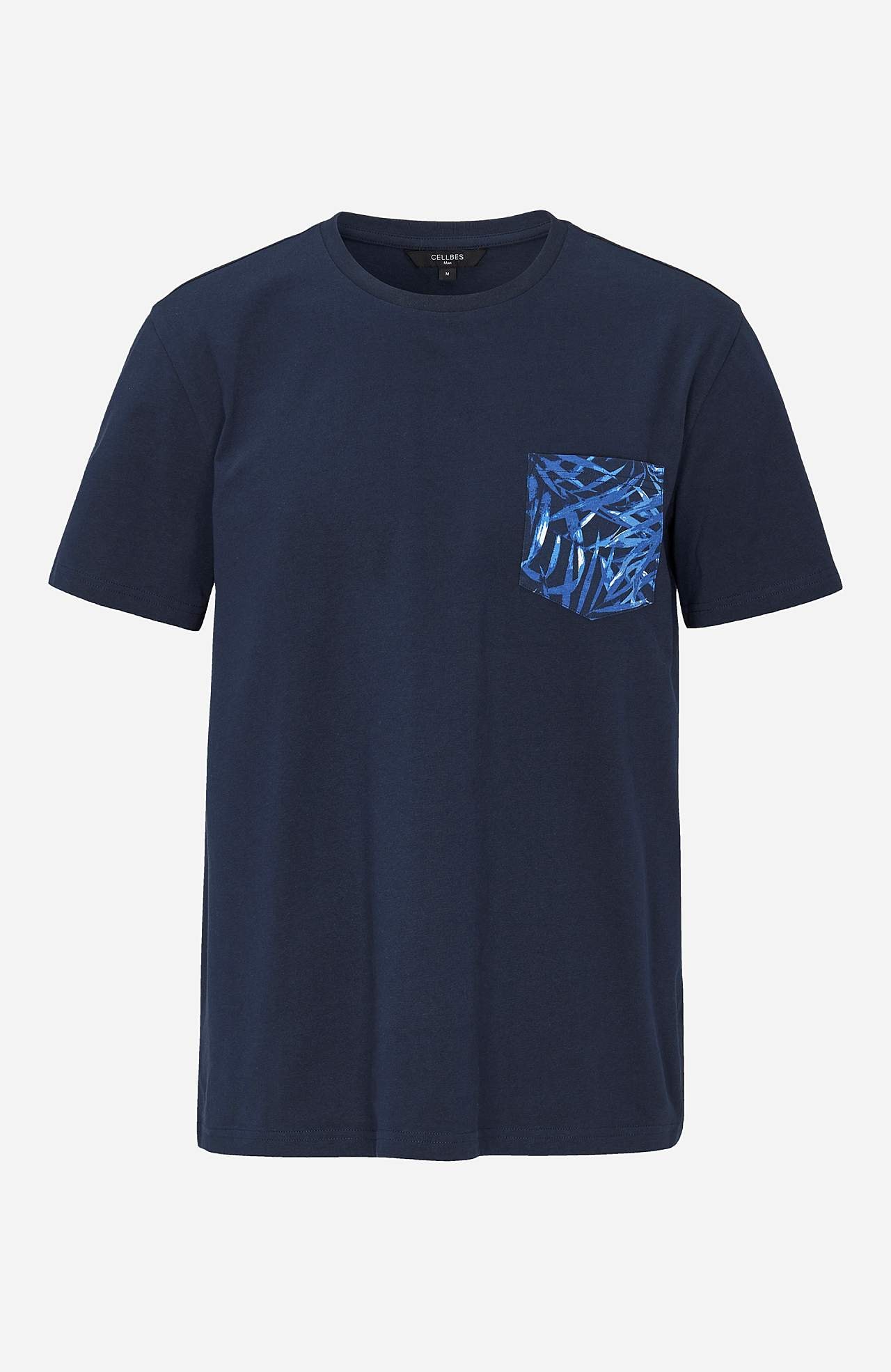 T-shirt med bröstficka Elon 2-pack