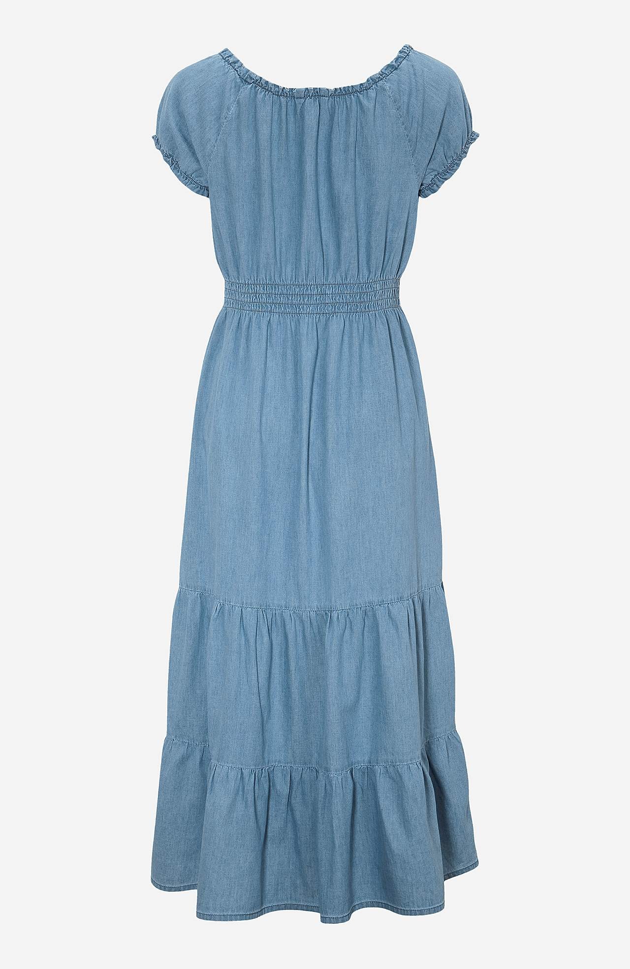 Jeansklänning med volanger Elsy