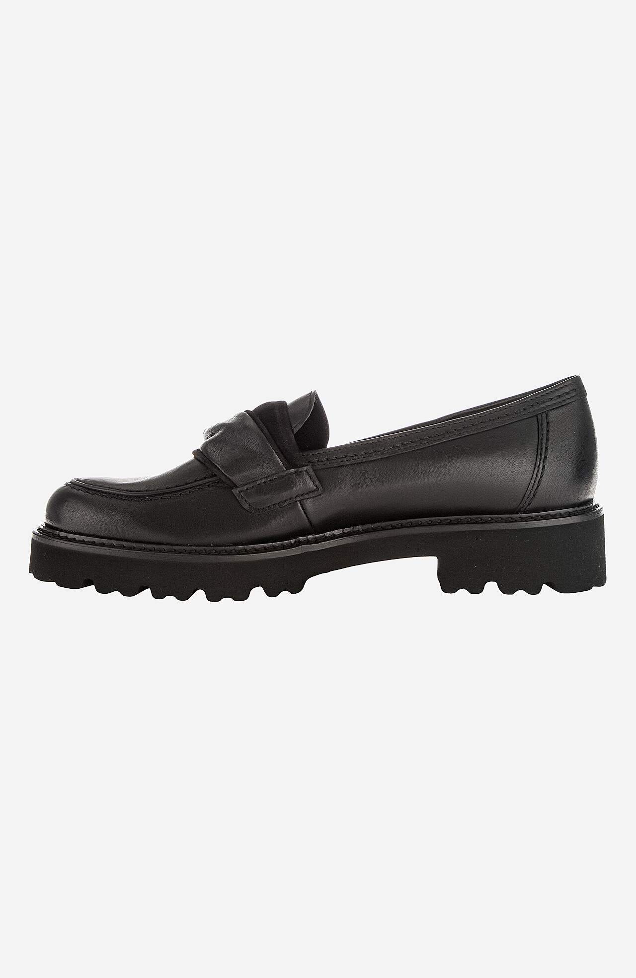 Skinnloafer med dekorativ rem