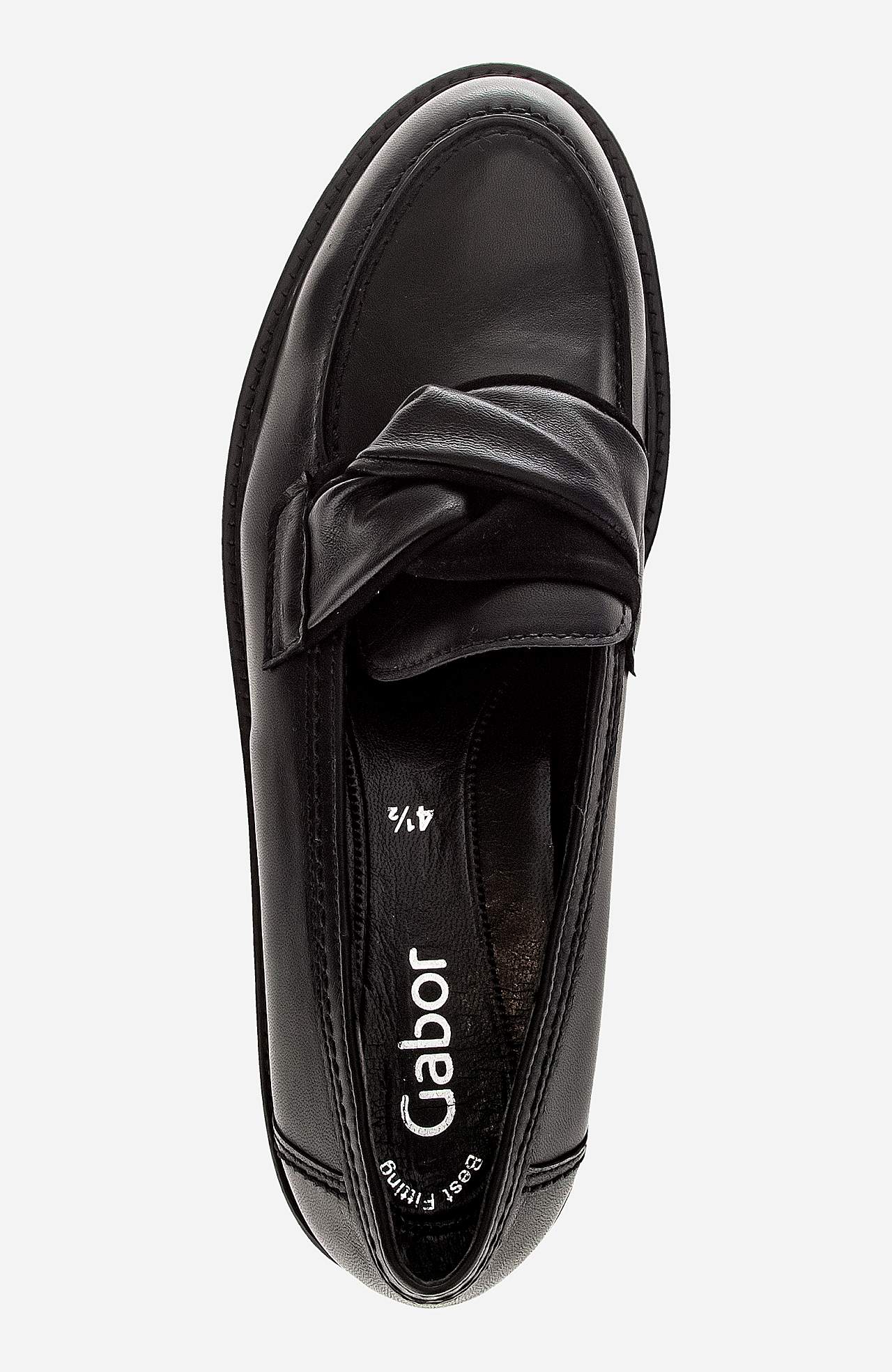 Skinnloafer med dekorativ rem