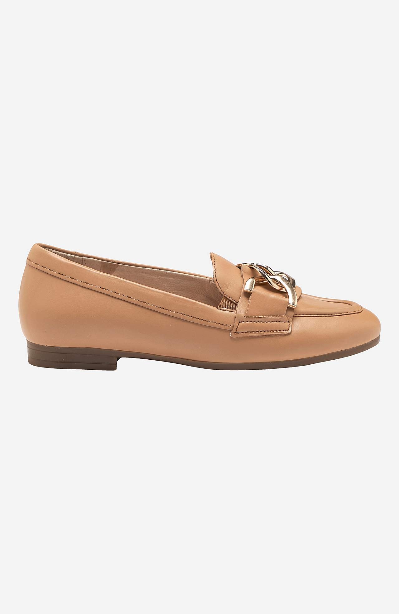 Skinnloafer med kedjedetalj