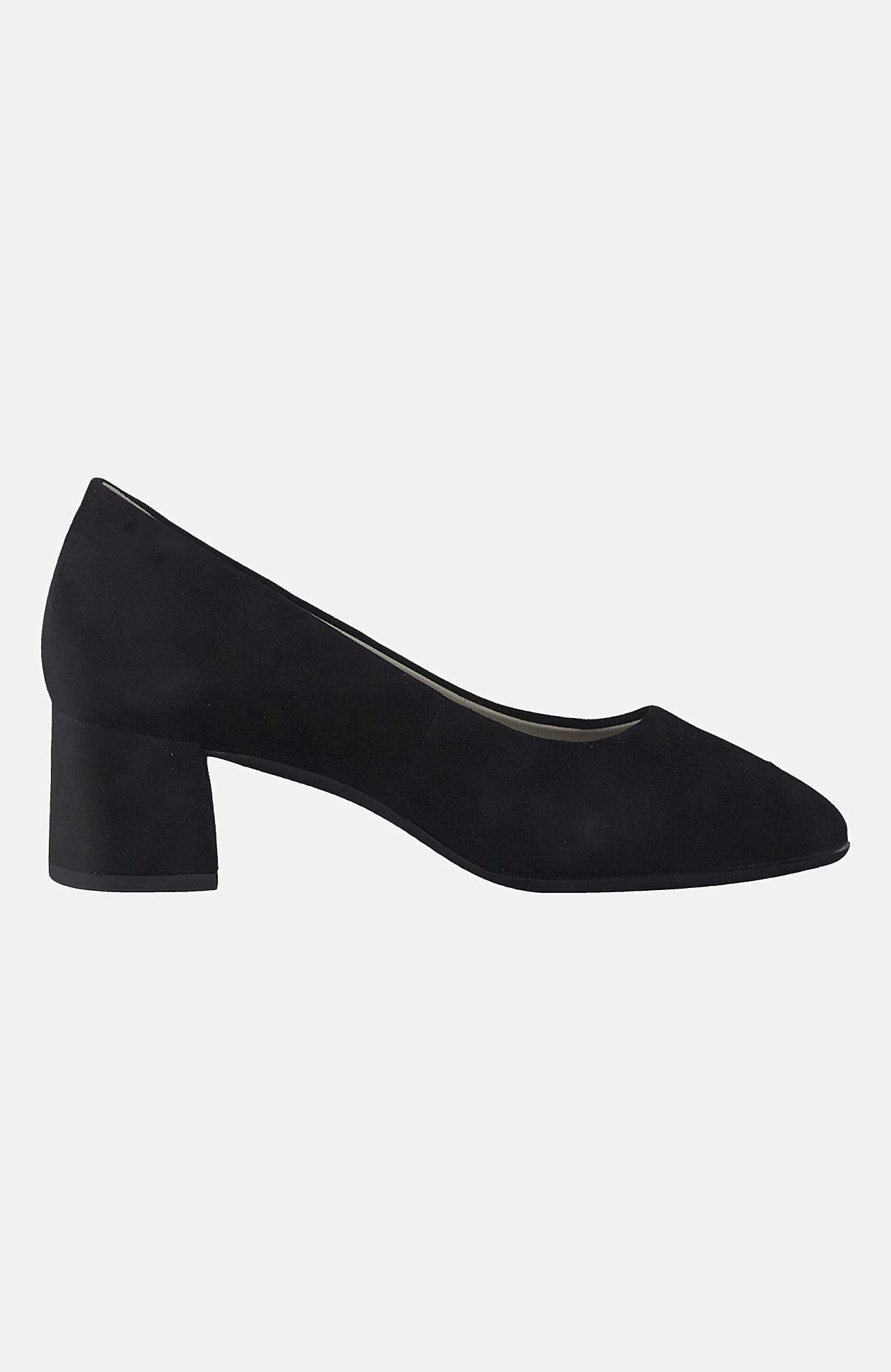 Bekväma pumps i mocka