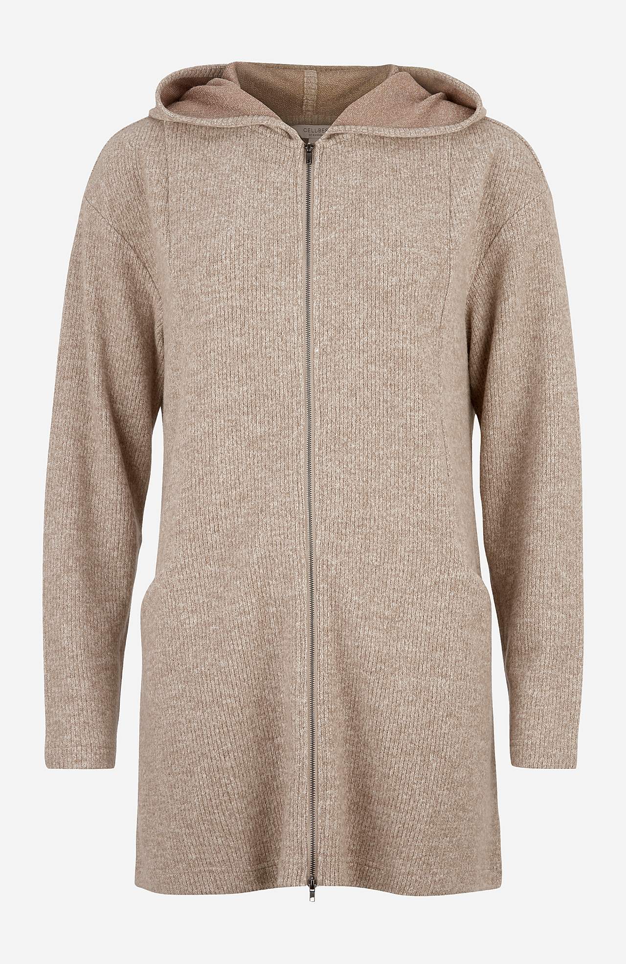 Supermjuk lång cardigan med fickor