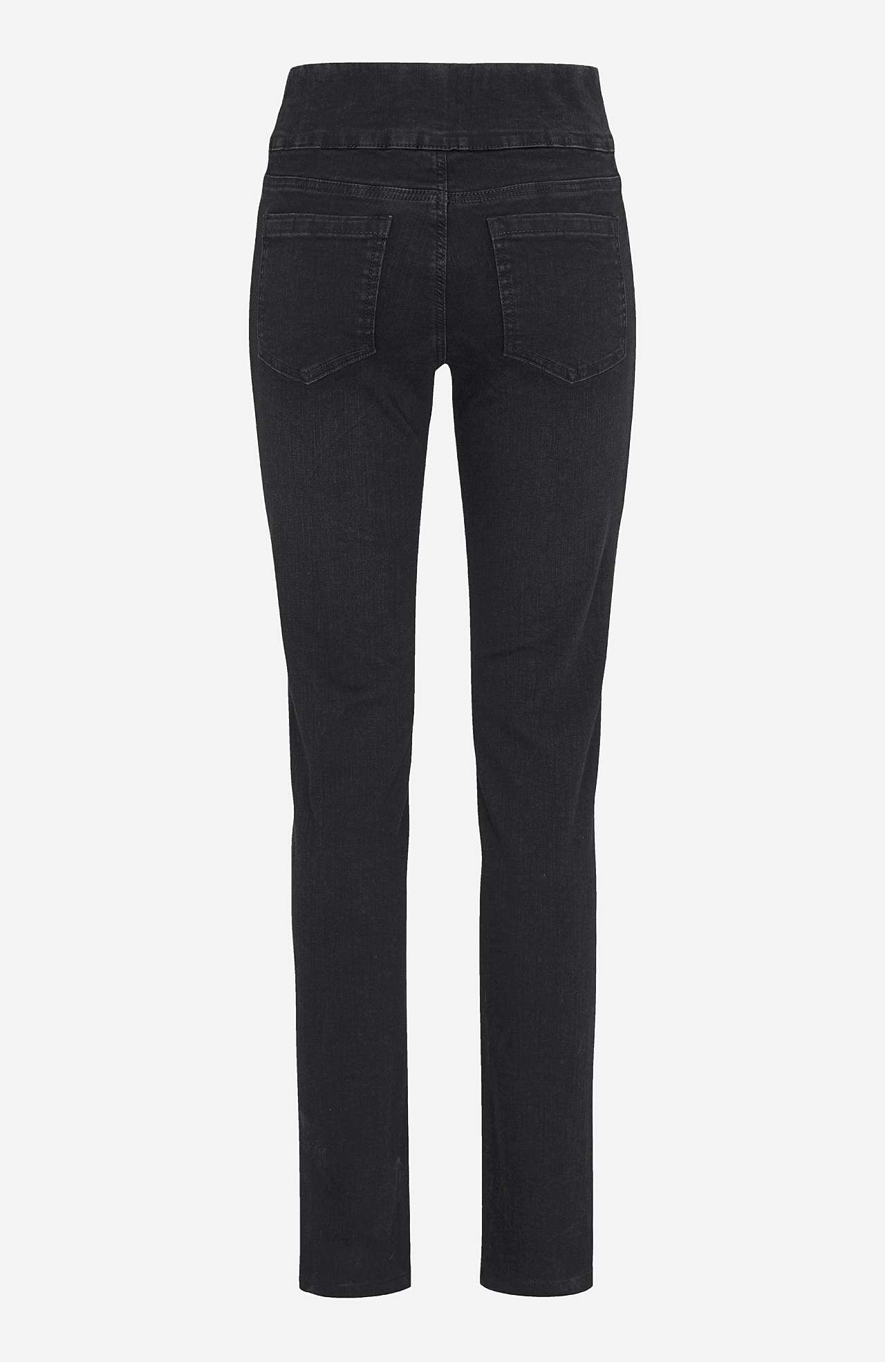 Stretchiga jeggings med strassdetaljer